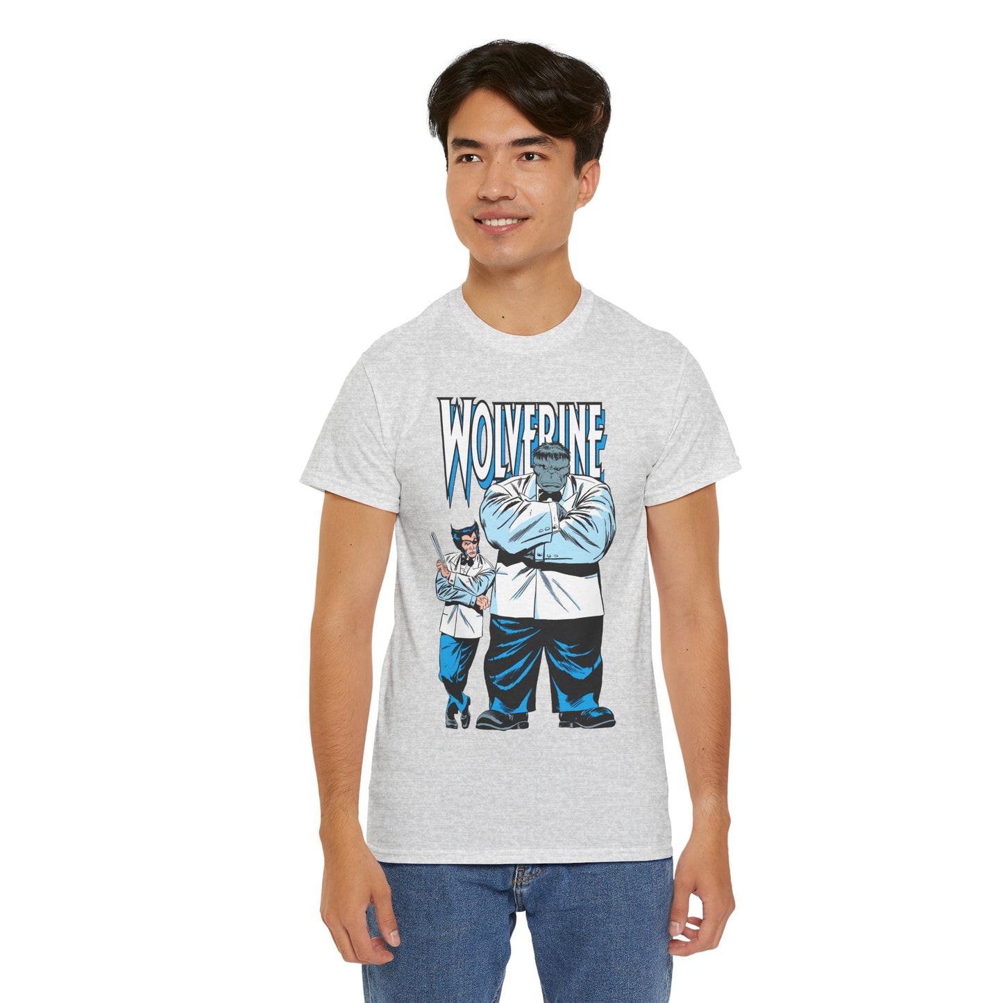 Wolverine & Hulk T-Shirt - Patch & Joe Fix-It - John Buscema Art - Logan in Madripoor - X-Men Character in Solo Adventure - Marvel Comics