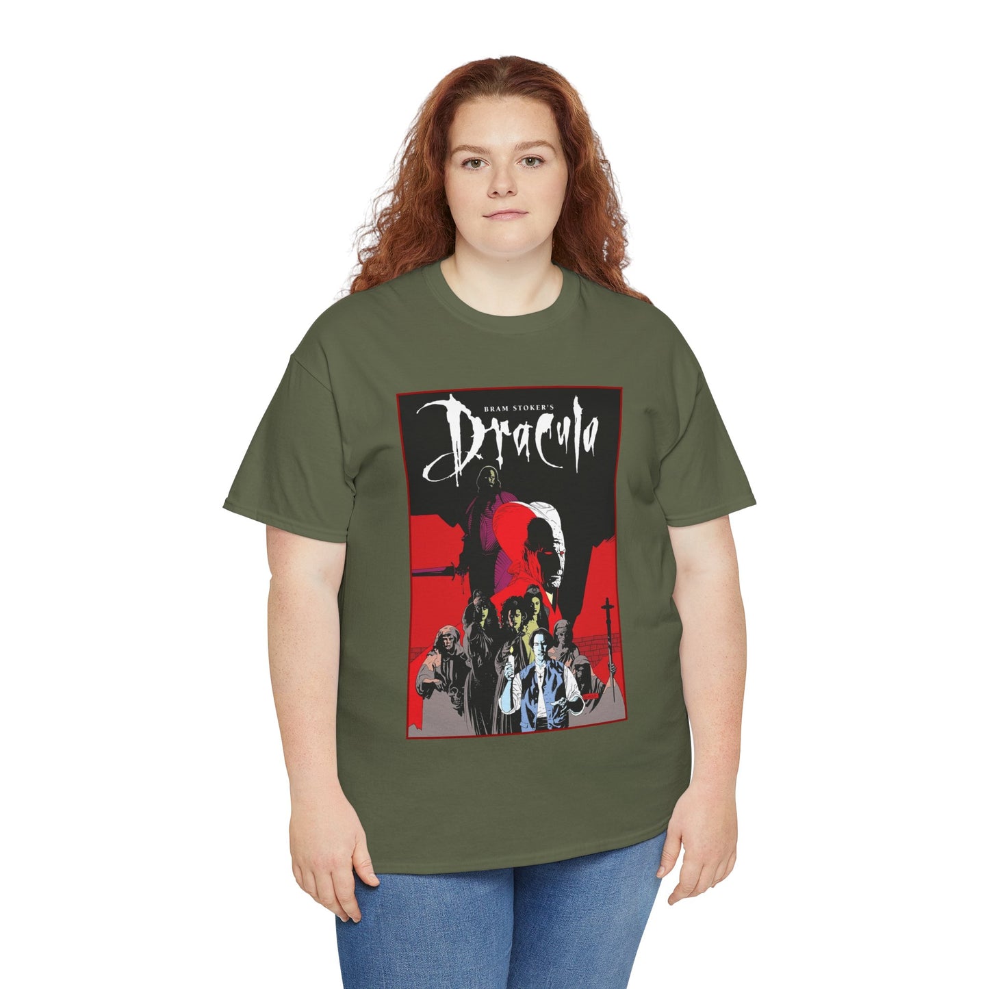 Bram Stoker's Dracula T-Shirt - Mike Mignola Art - Francis Ford Coppola Movie - Mina Murray, Jonathan Harker