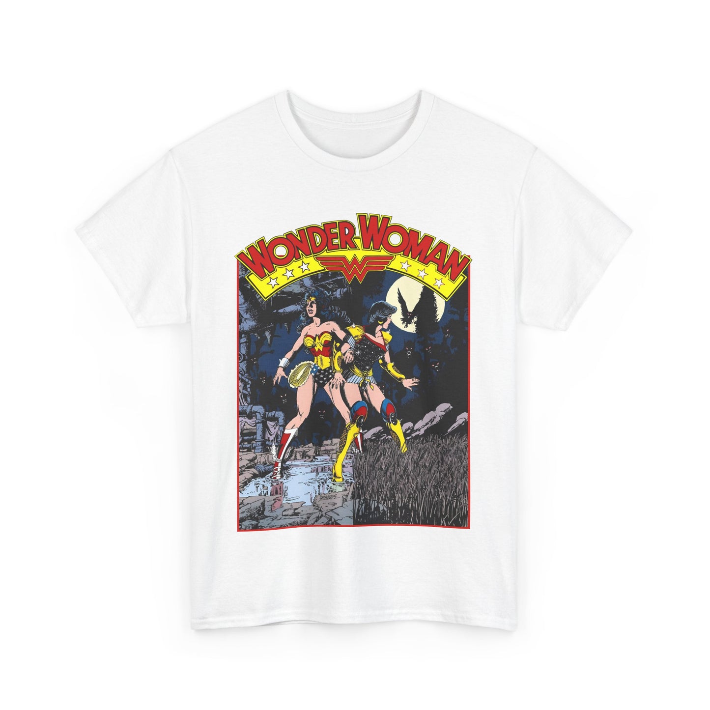 Wonder Woman & Troia T-Shirt - George Perez Art - Wonder Girl, Donna Troy - Themyscira, Paradise Island - DC Comics