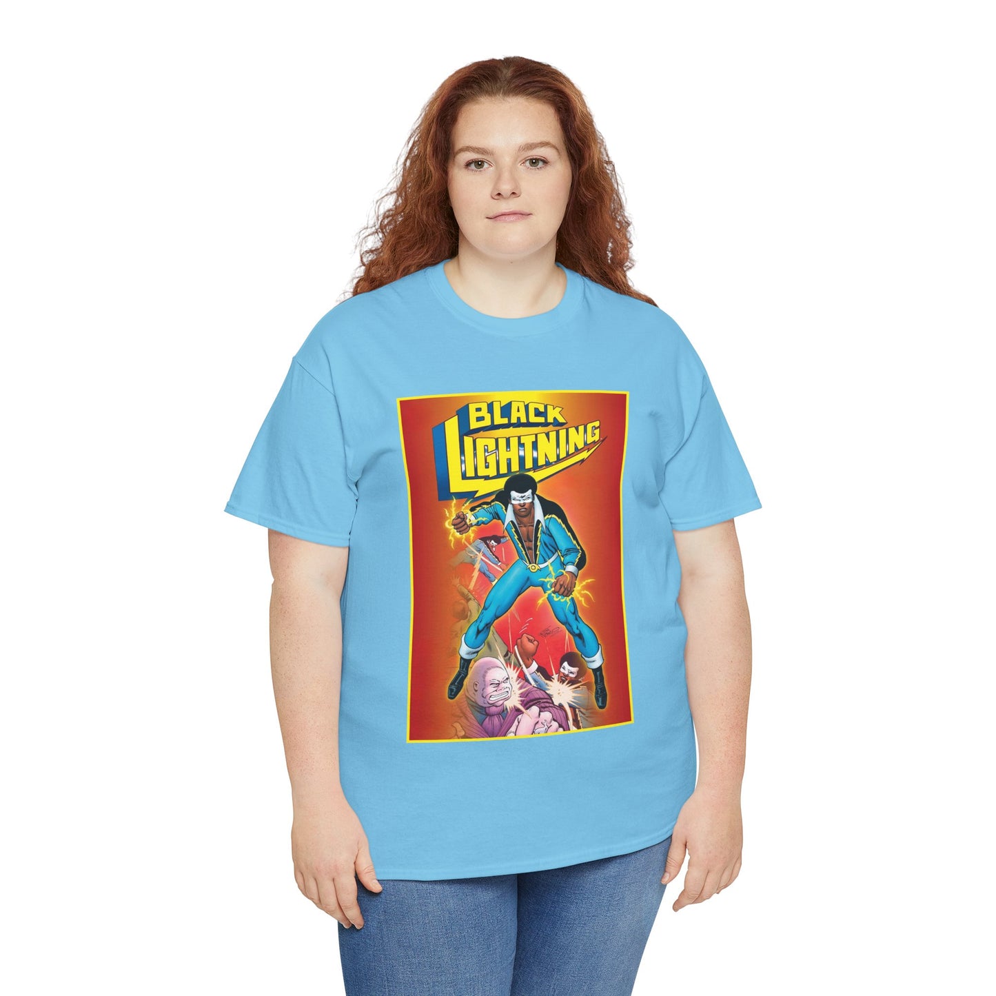 Black Lightning T-Shirt - Trevor Von Eeden Art - Jefferson Pierce - Suicide Slum, Metropolis - DC Comics