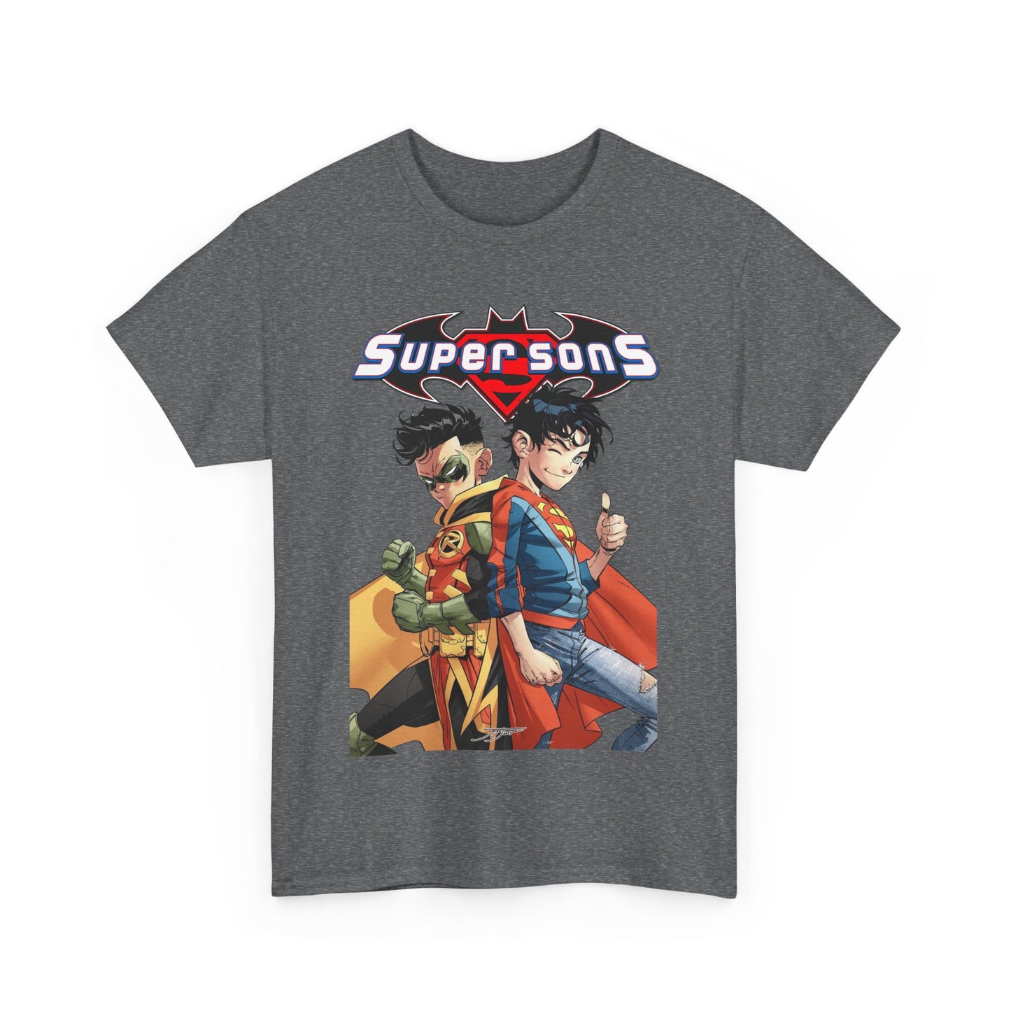 Super Sons T-Shirt - Jorge Jimenez Art - Superboy & Robin - Jon Kent & Damian Wayne - DC Comics - Sons of Superman & Batman