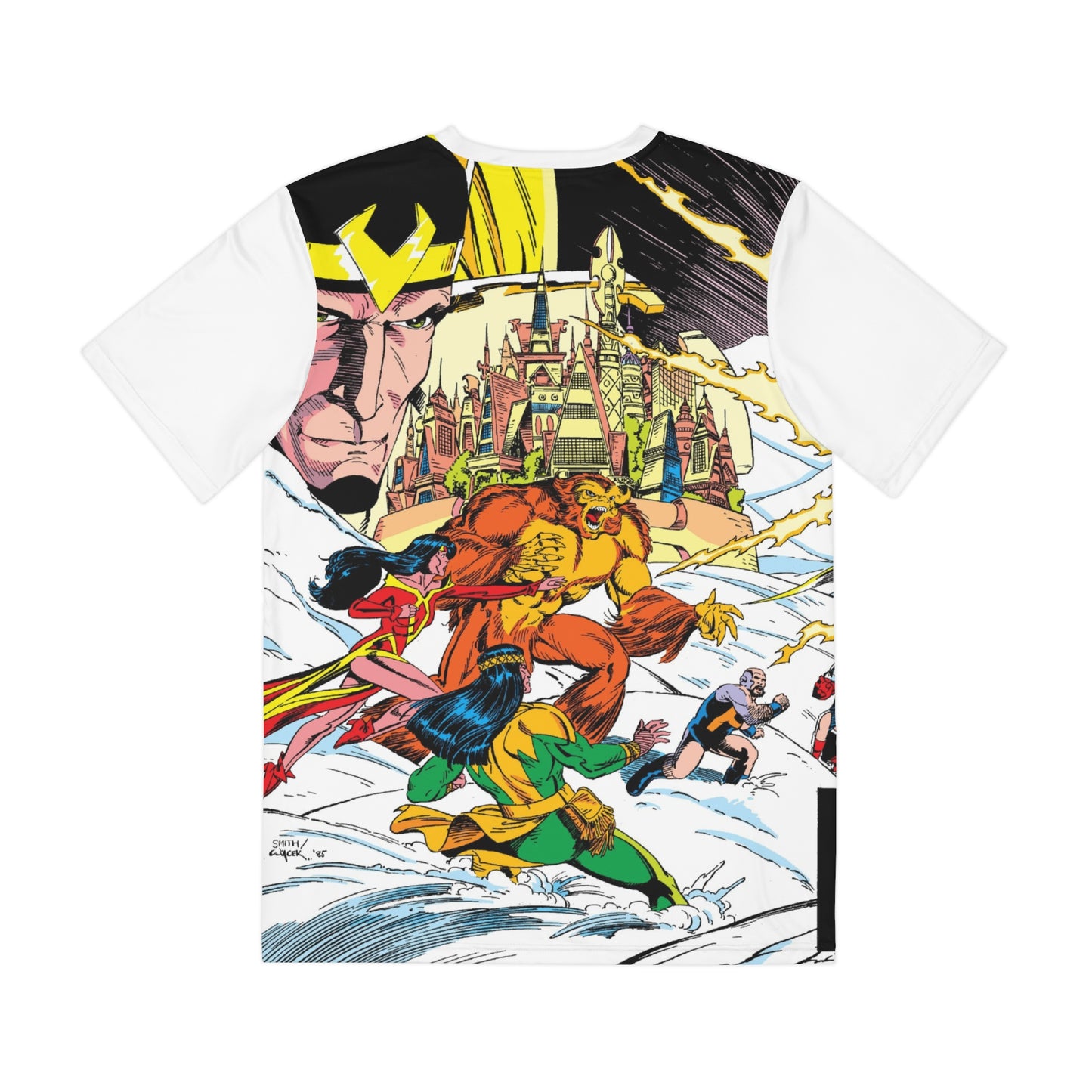 X-Men/Alpha Flight All Over Print Tee (Polyester) - Paul Smith Art - Cyclops, Northstar, Wolverine, Colossus - Marvel Comics