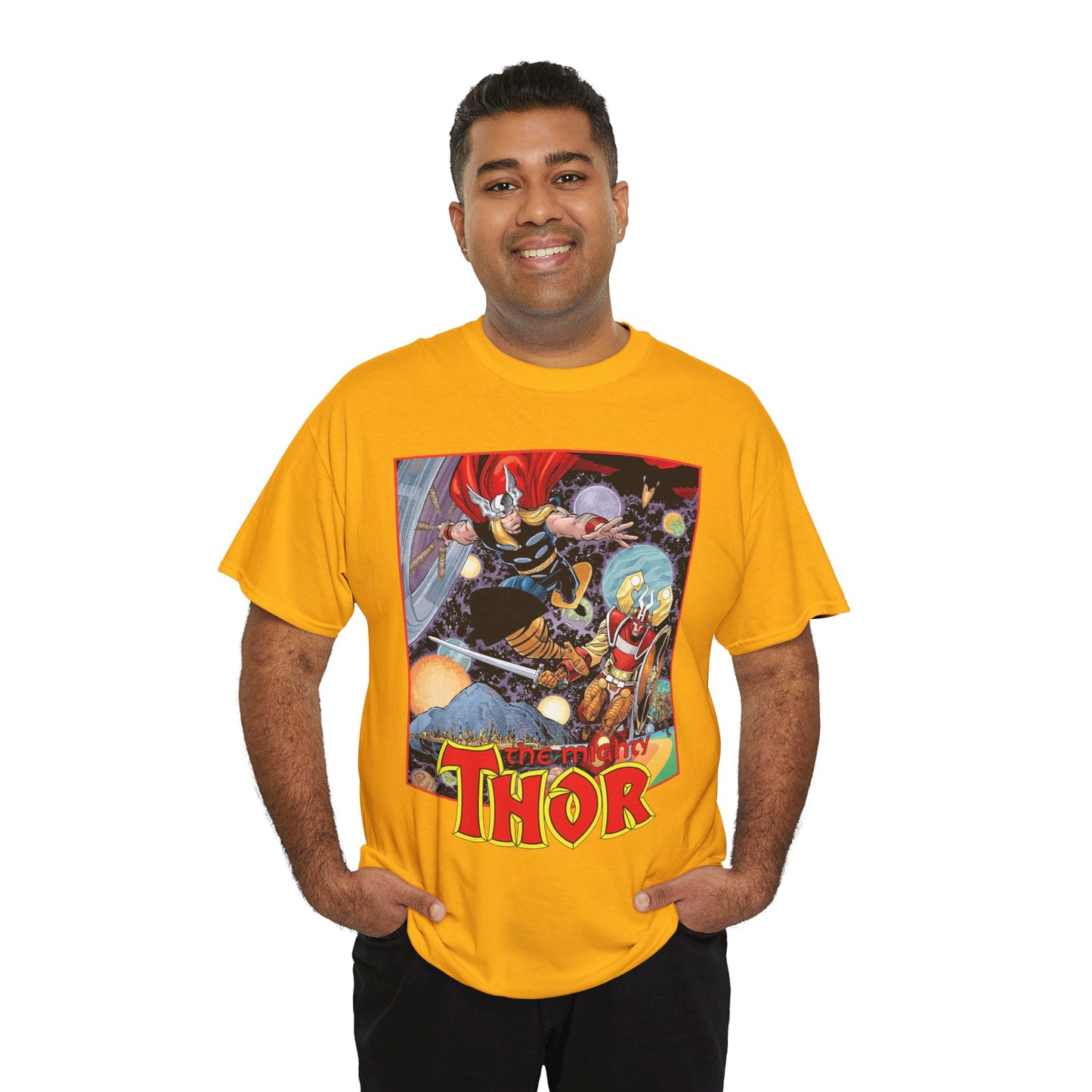 Mighty Thor T-Shirt - Walt Simonson Art - Odin, Asgard - 1980s Series - Marvel Comics