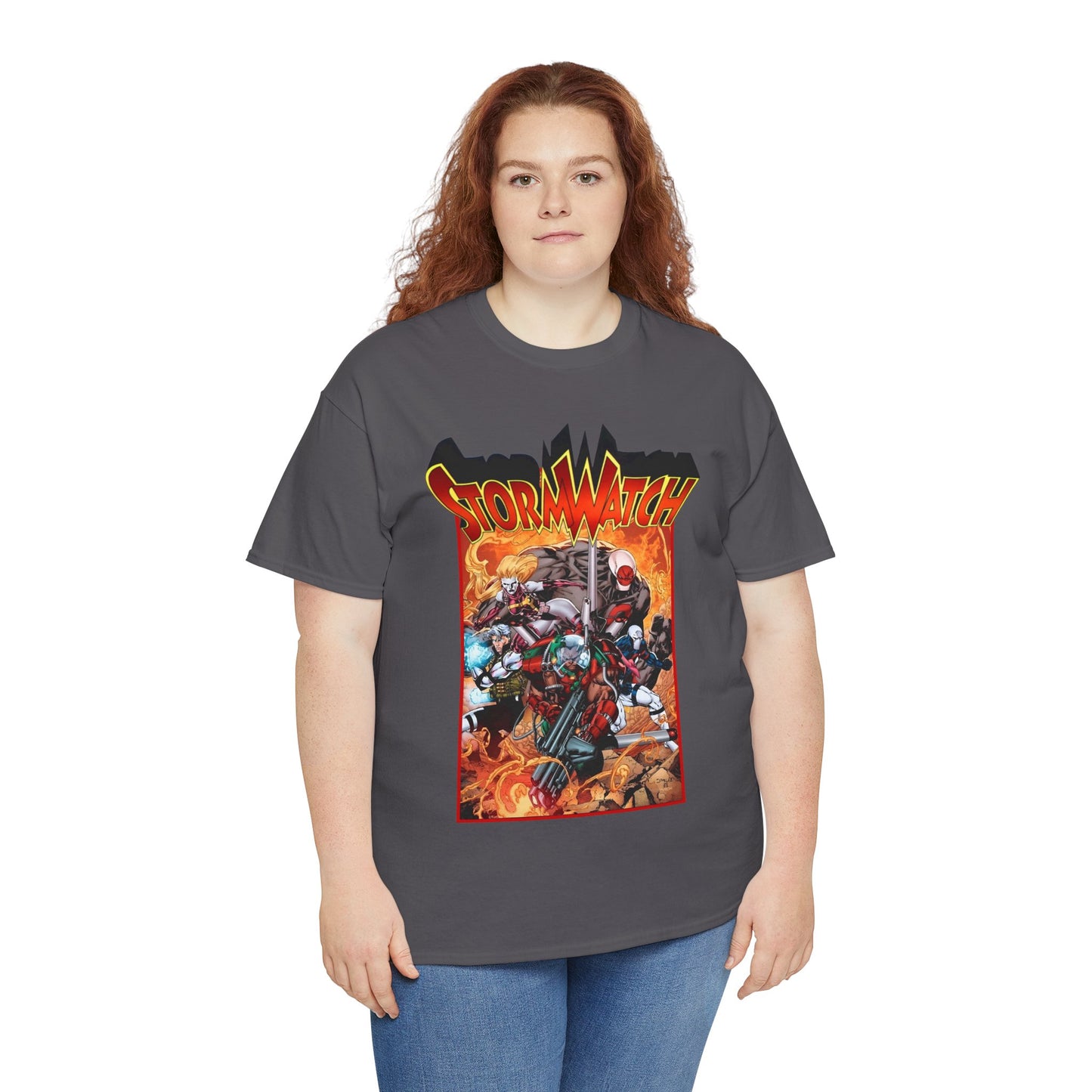 Stormwatch T-Shirt - Jim Lee Art - Battalion, Fuji, Hellstrike - Image/Wildstorm/DC Comics