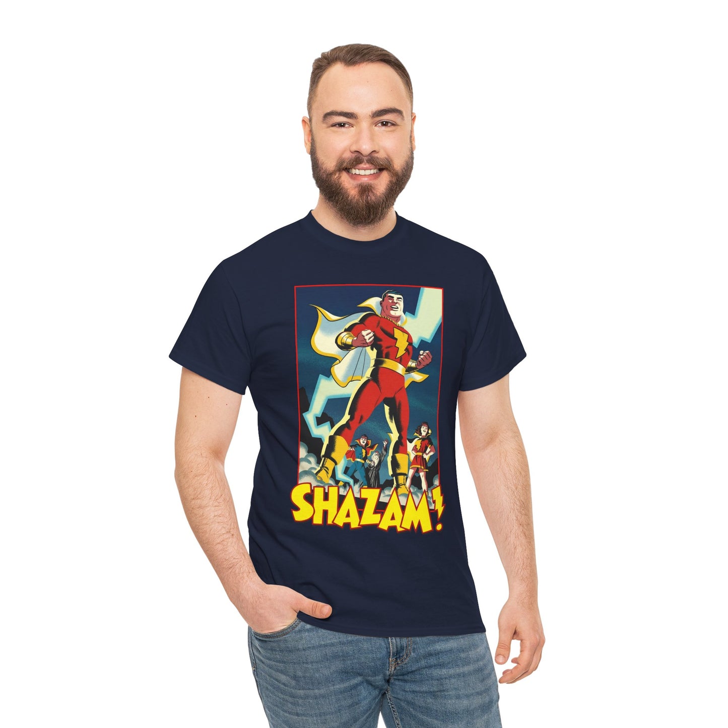 Shazam T-Shirt - Michael Cho Art - Marvel Family - Mary Marvel, Captain Marvel Jr - DC Comics