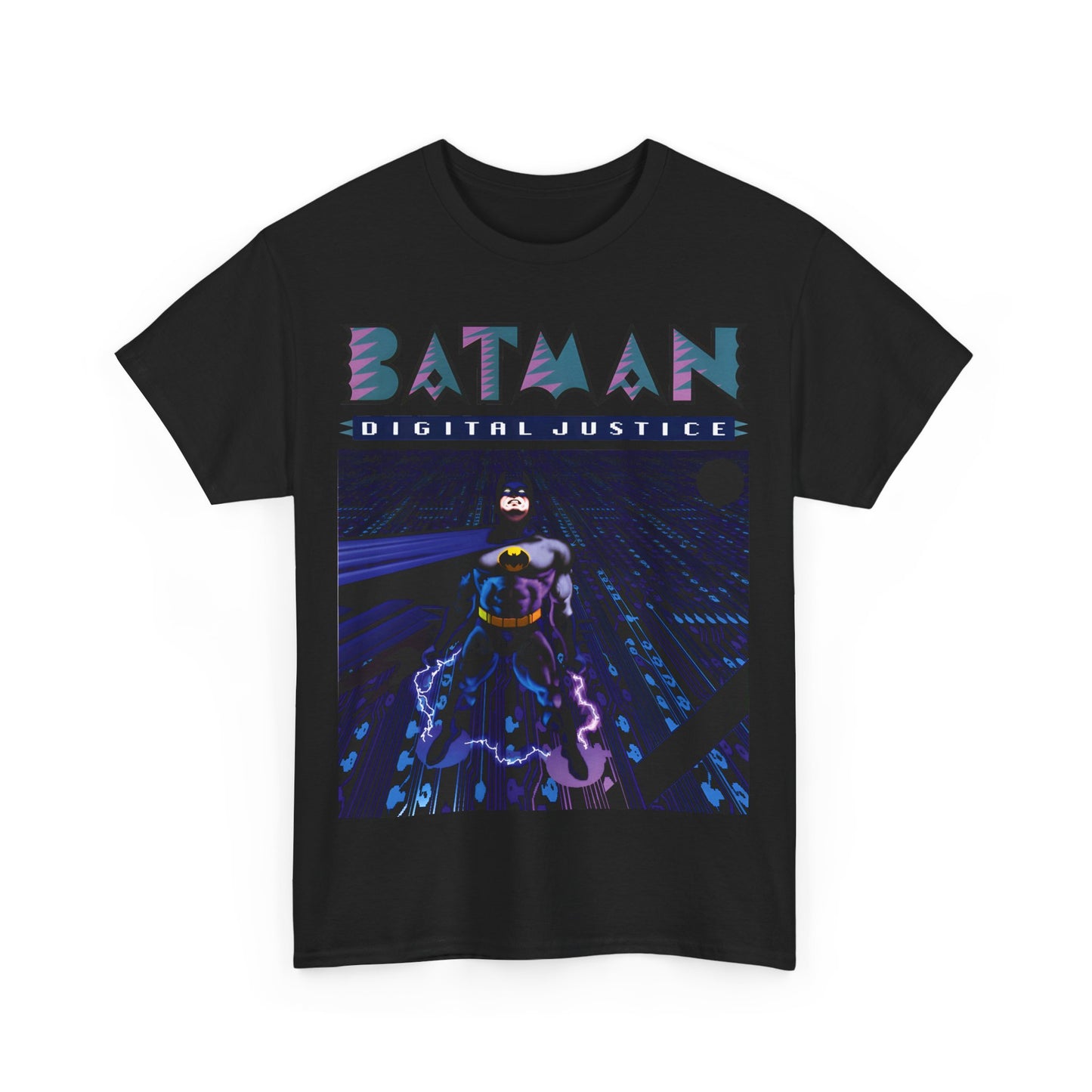 Batman Digital Justice T-Shirt - Pepe Moreno Computer Generated Art - Graphic Novel - Gotham City, Bruce Wayne - DC Comics