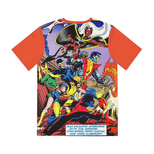 Phoenix: The Untold Story All Over Print Tee (Polyester) - John Byrne Art - Uncanny X-Men, Cyclops, Jean Grey, Colossus, Wolverine, Storm, Beast, Nightcrawler - Marvel Comics