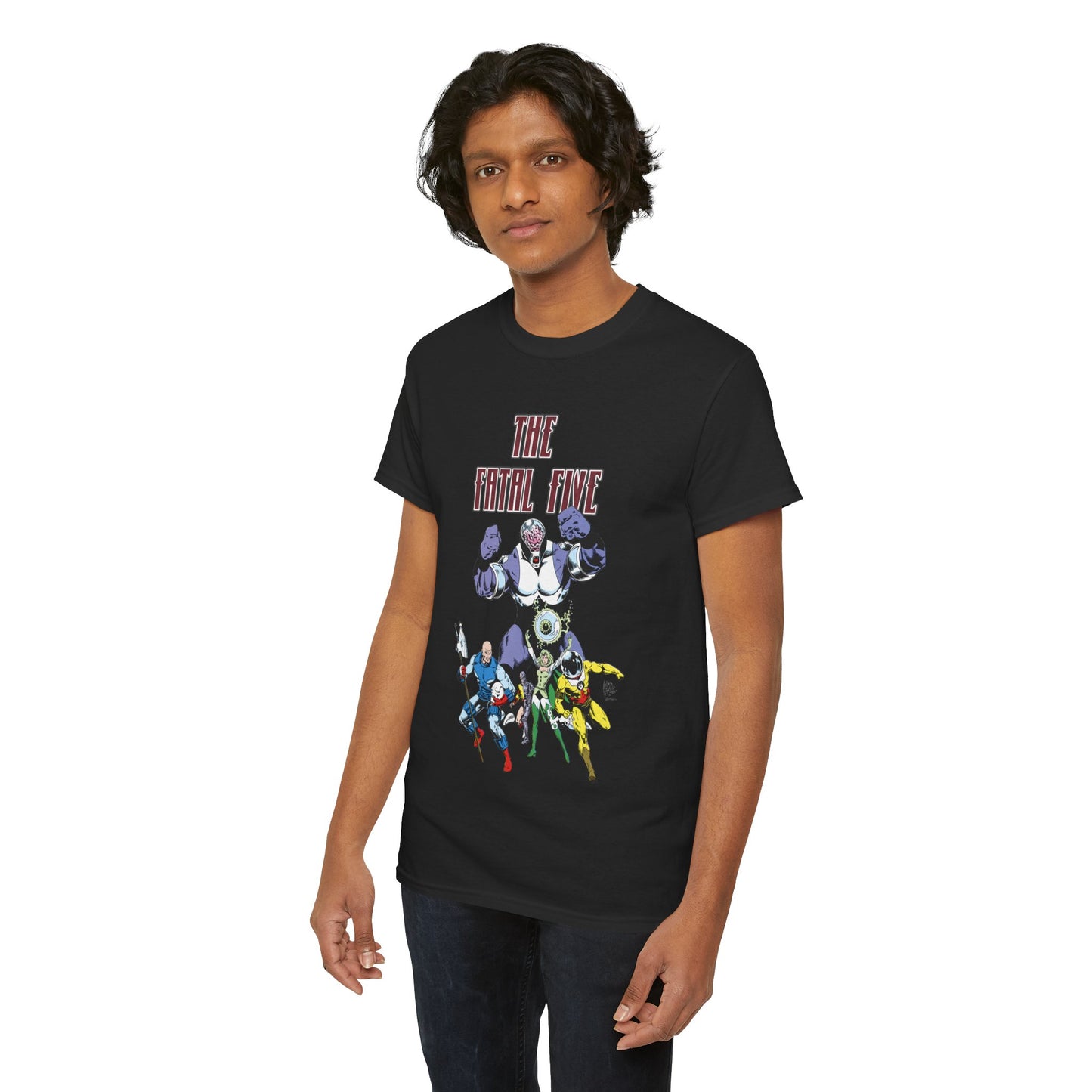 Fatal Five T-Shirt - Legion of Super-Heroes Villains - DC Comics LOSH - Validus, Emerald Empress