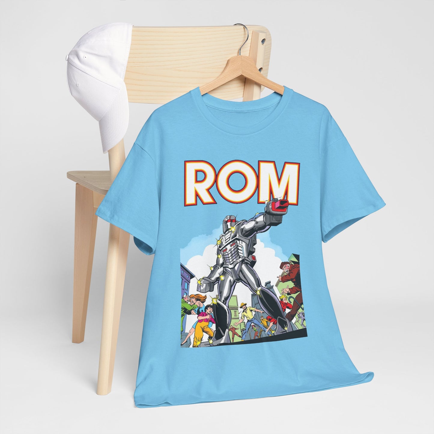 Rom: Spaceknight T-Shirt - Marvel Comics Art- Retro Character - Dire Wraiths