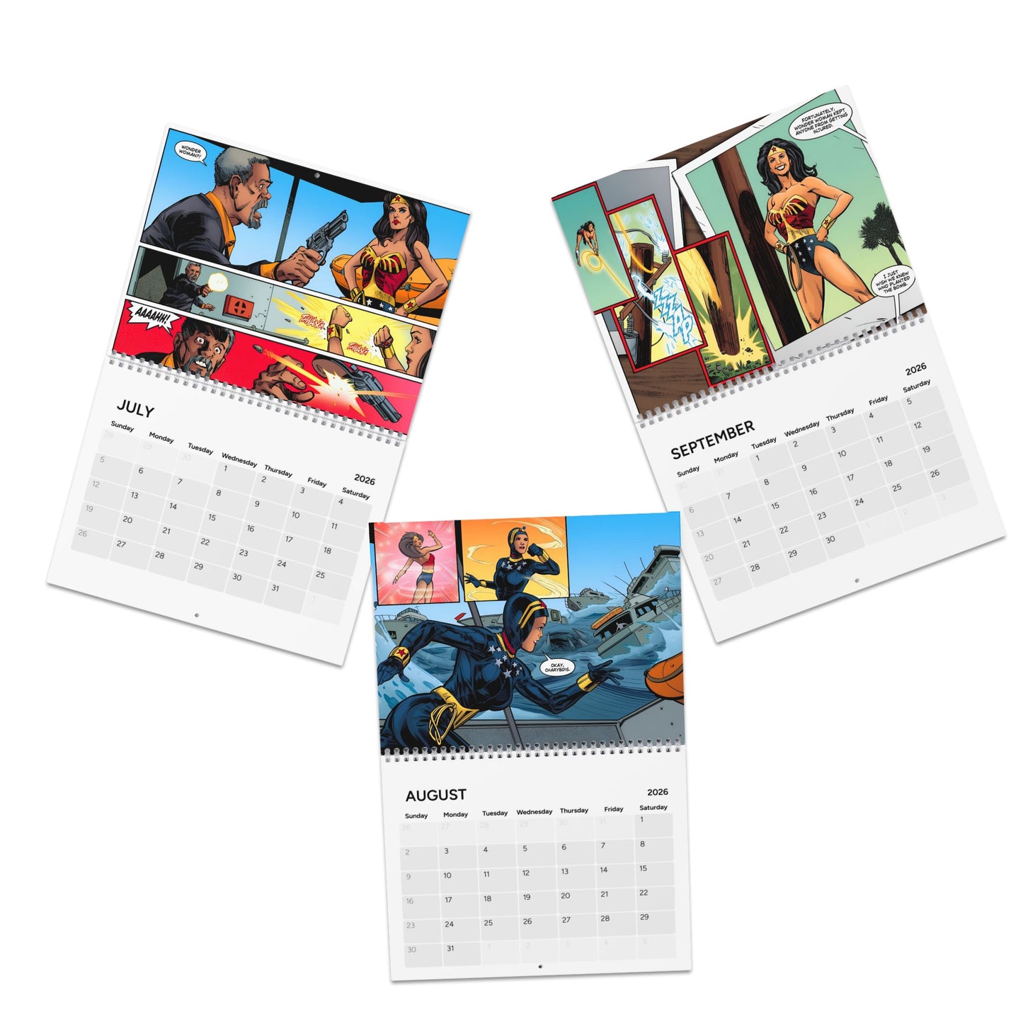 Wonder Woman '77 Calendar (2026) - DC Comics Art Based on the 1970s Lynda Carter TV Show
