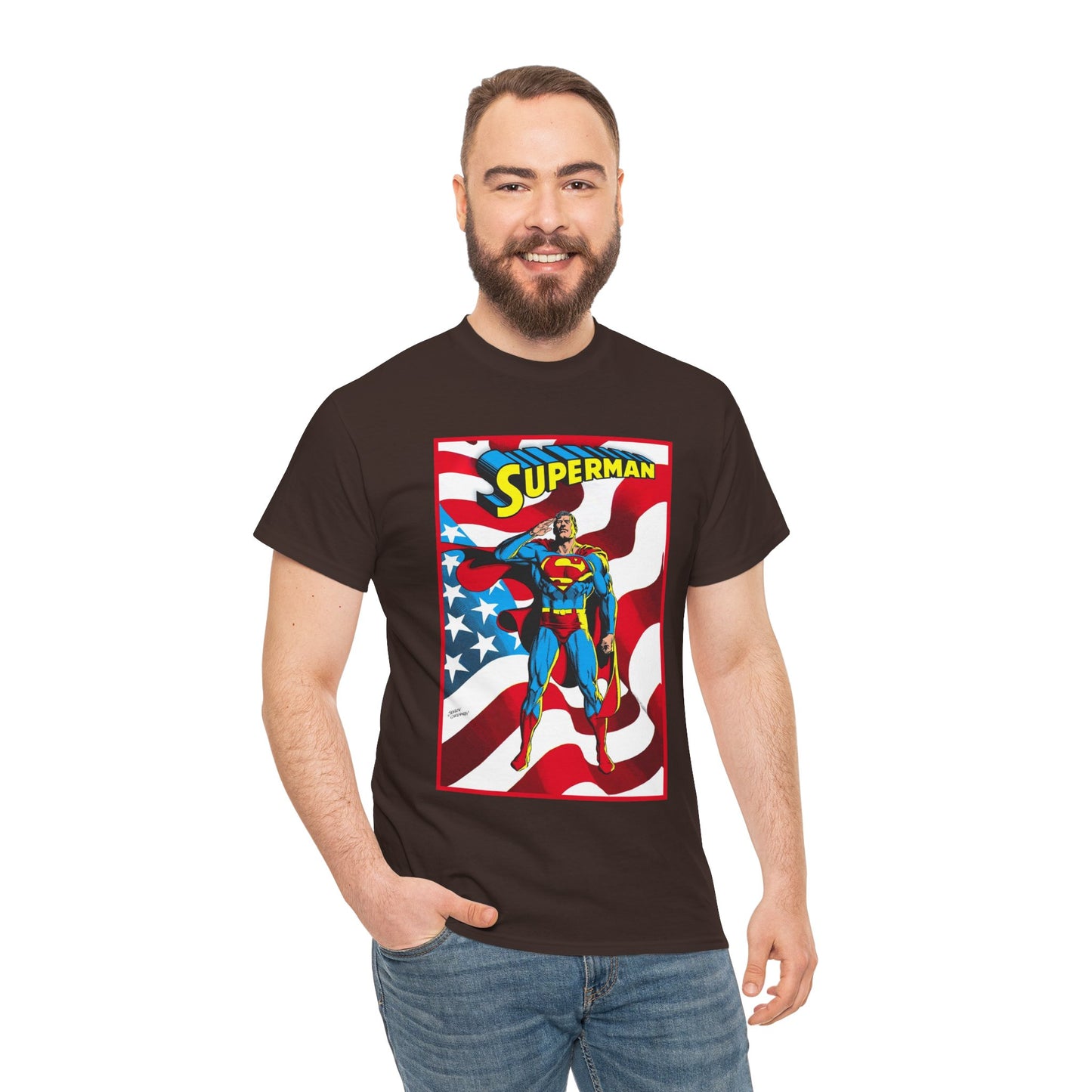 Superman T-Shirt - Jerry Ordway Art - Man of Steel, Metropolis - DC Comics