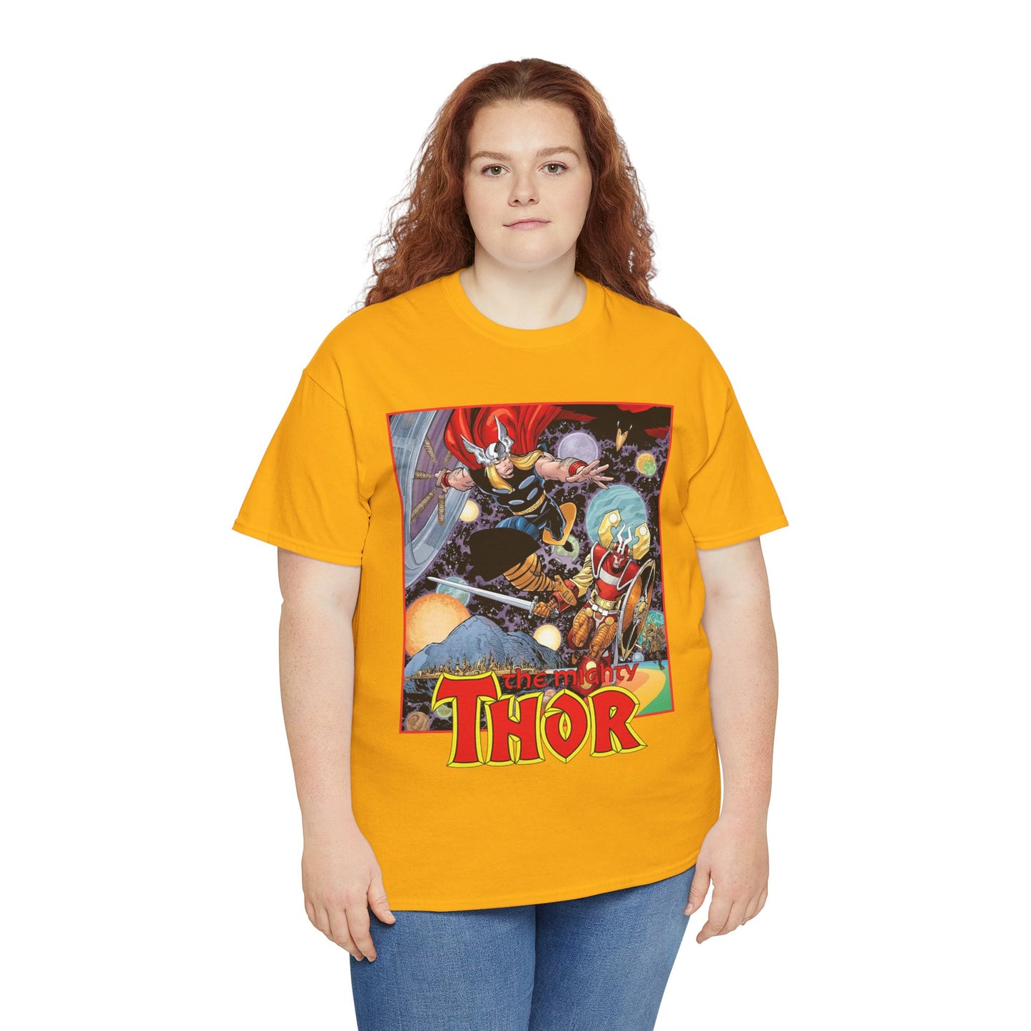 Mighty Thor T-Shirt - Walt Simonson Art - Odin, Asgard - 1980s Series - Marvel Comics
