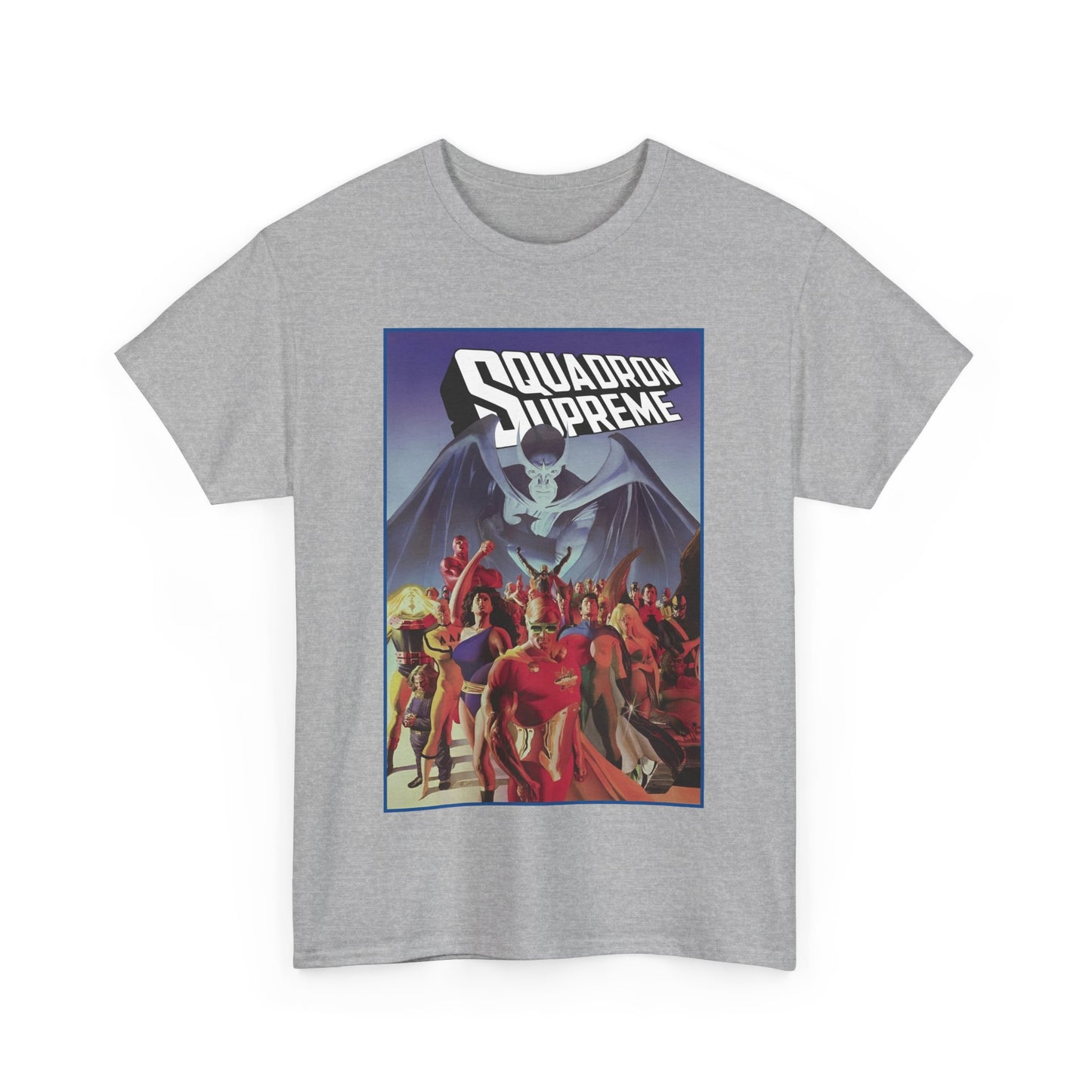 Squadron Supreme T-Shirt - Alex Ross Art - Hyperion, Nighthawk, Power Princess, Doctor Spectrum, Whizzer - Justice League Pastiches - Marvel Comics