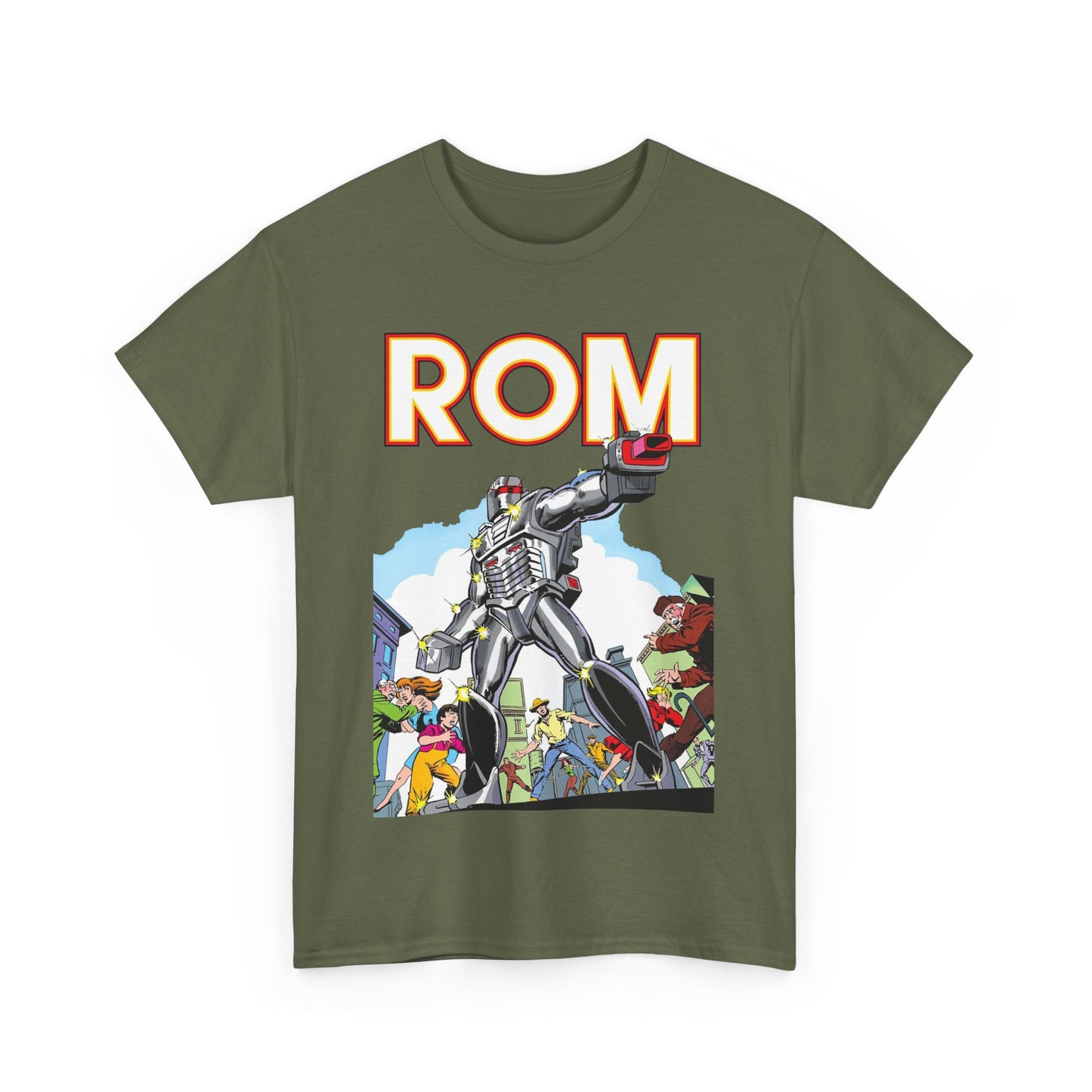 Rom: Spaceknight T-Shirt - Marvel Comics Art- Retro Character - Dire Wraiths