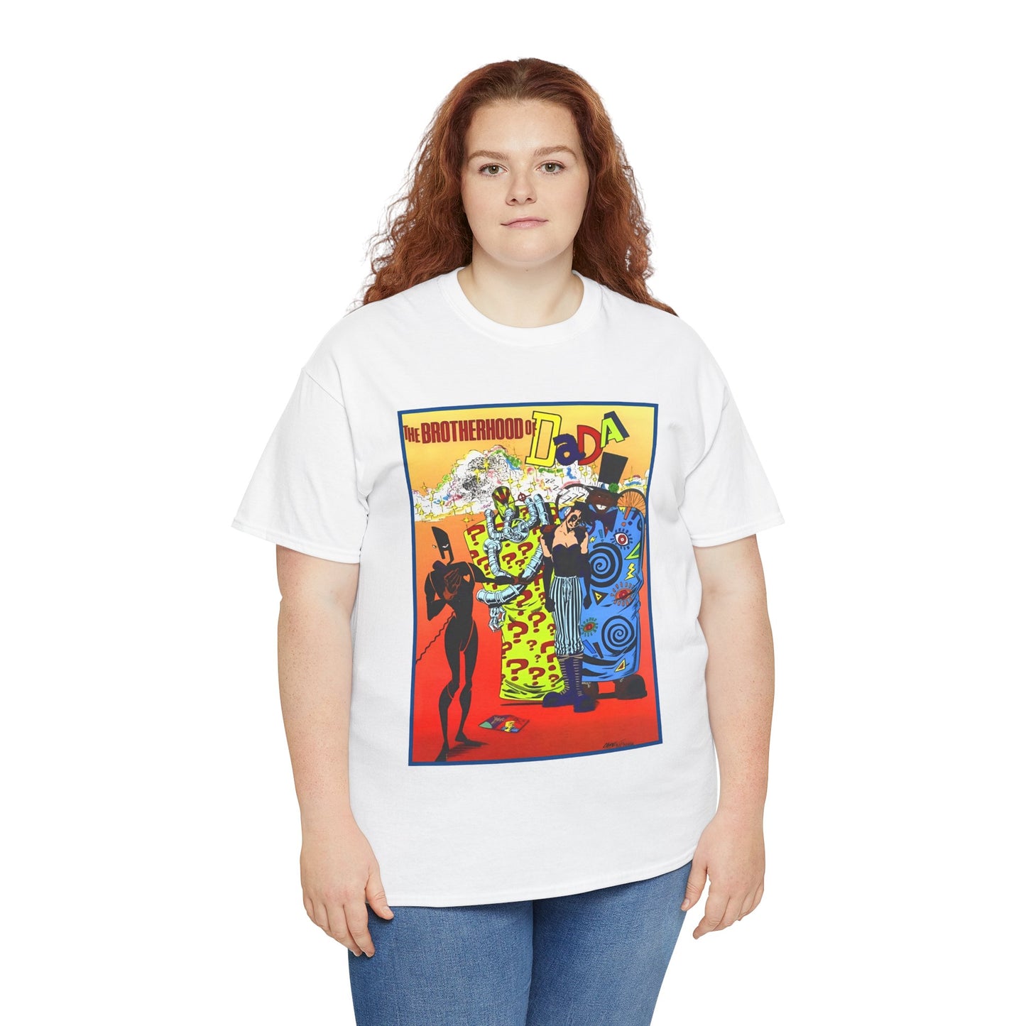 Brotherhood of Dada T-Shirt - Doom Patrol Foes - Mr Nobody, Quiz, Frenzy - DC Comics, Vertigo Comics - Grant Morrison Stories