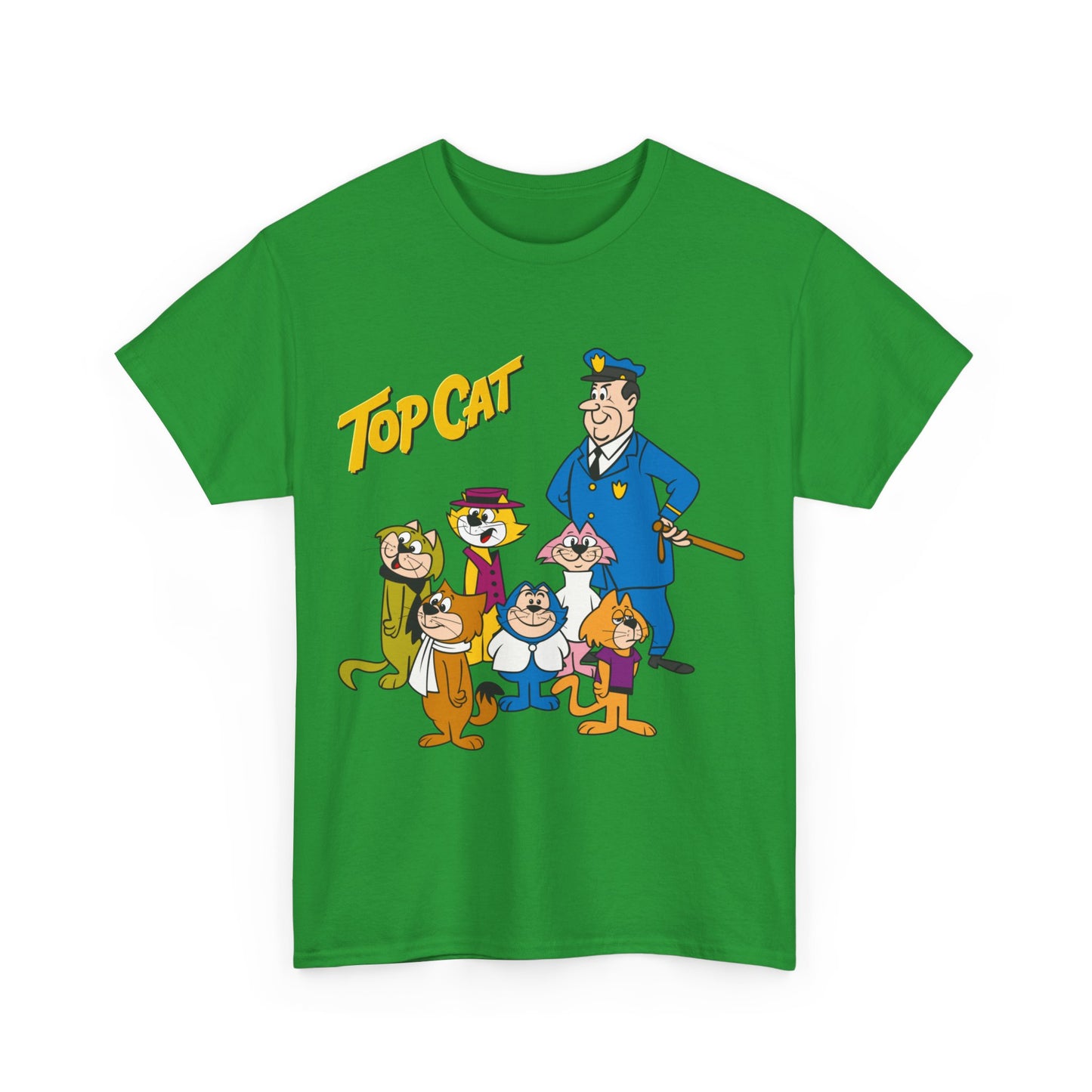 Top Cat & His Gang T-Shirt - Popular Hanna-Barbera 1960s TV Cartoon - Brain, Spook, Benny the Ball