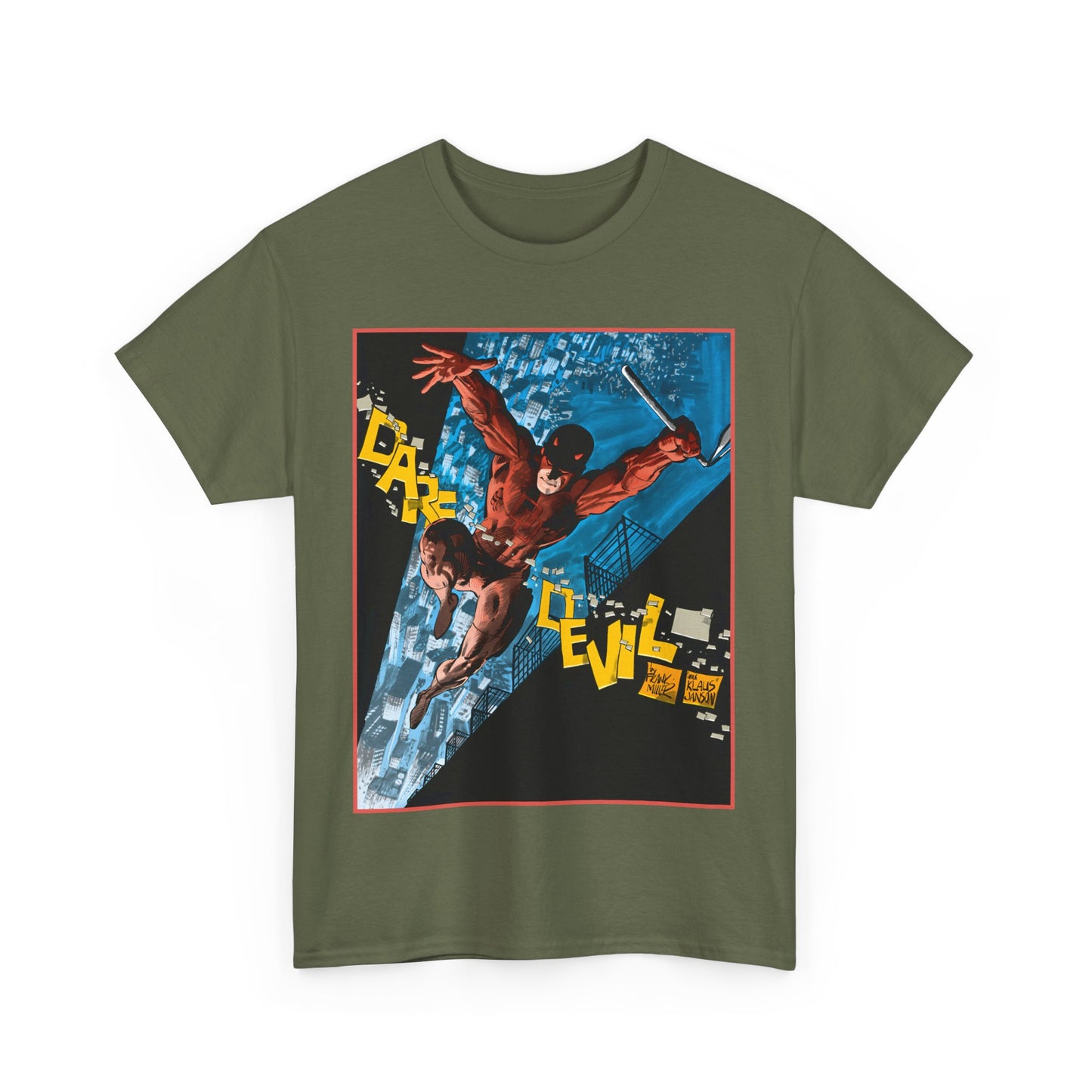 Daredevil T-Shirt - Frank Miller & Klaus Janson Art - The Man With No Fear - Hell's Kitchen - Marvel Comics