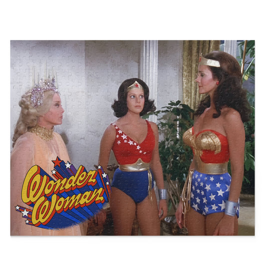 Wonder Woman TV Puzzle (500-Piece) - Lynda Carter, Debra Winger - Wonder Girl/Drusilla - Paradise Island - Queen Hippolyta - Popular CBS TV Show