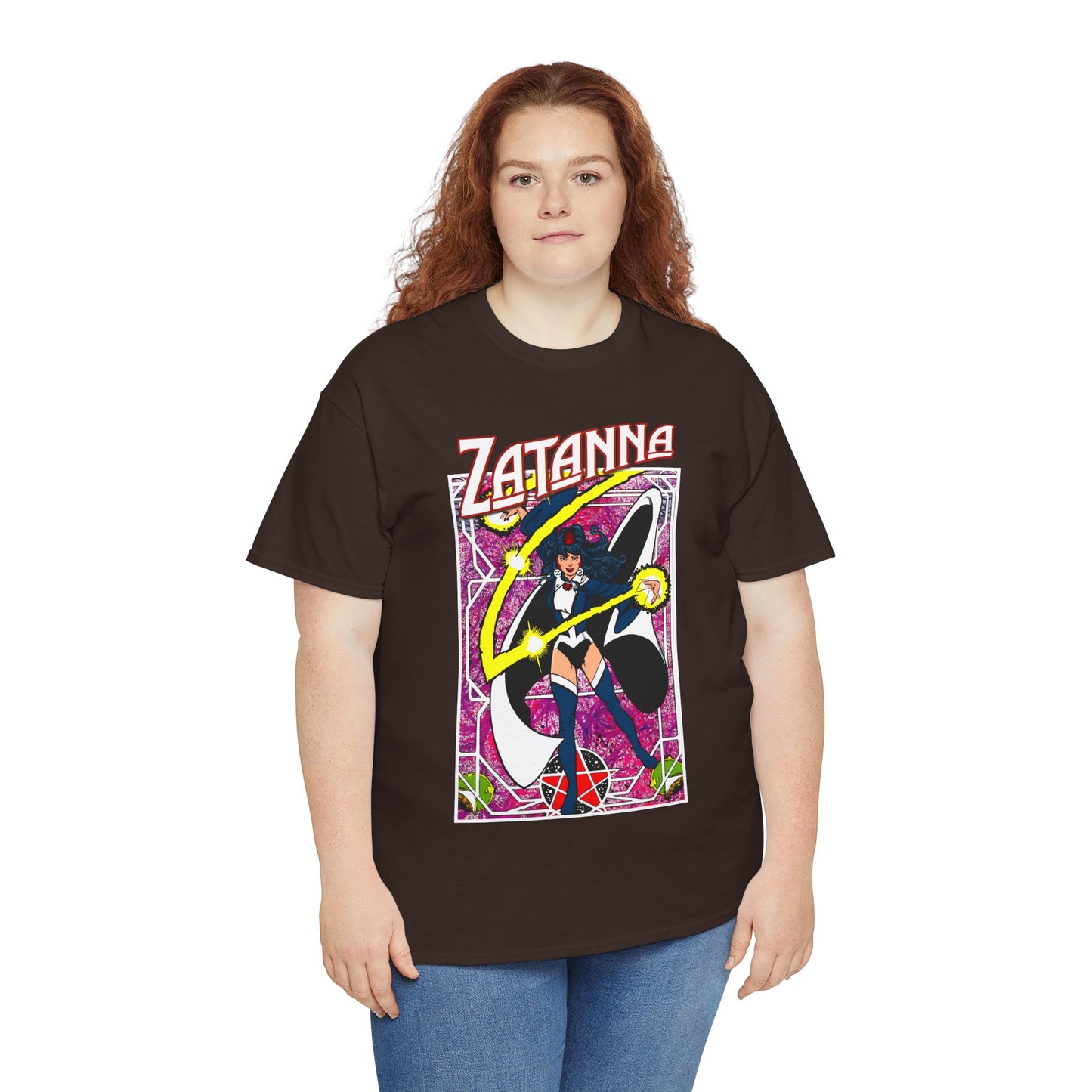 Zatanna T-Shirt - George Perez Postcard Art - Justice League Magic Member - JLA Satellite Era - DC Comics