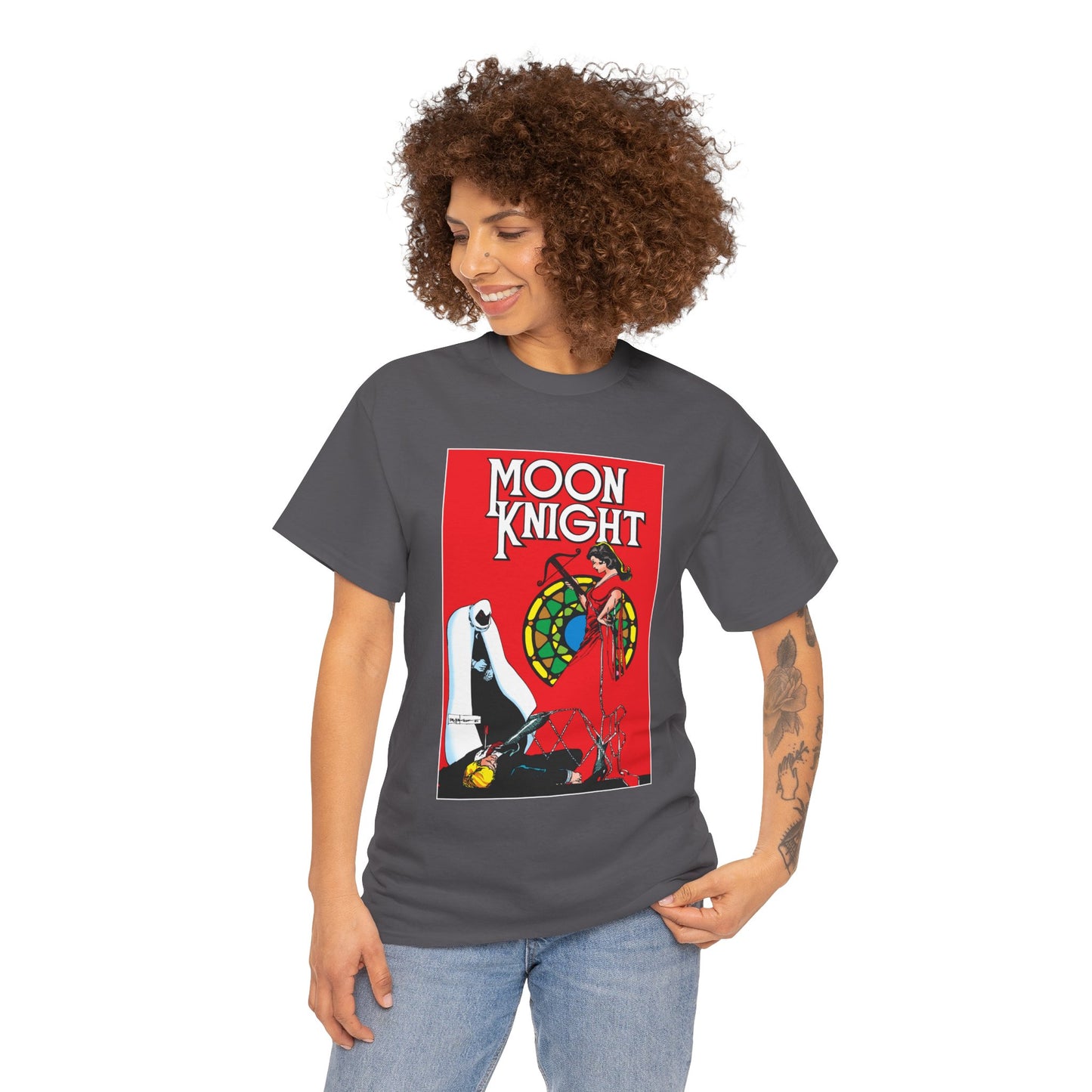 Moon Knight T-Shirt - Bill Sienkiewicz Art - Marc Spector - Marvel Comics - Khonshu