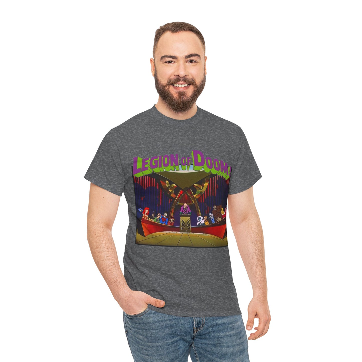Legion of Doom T-Shirt - Super Friends Cartoon - Lex Luthor, Grodd, Brainiac, Giganta, Riddler, Bizarro, Scarecrow, Hanna-Barbera Animation