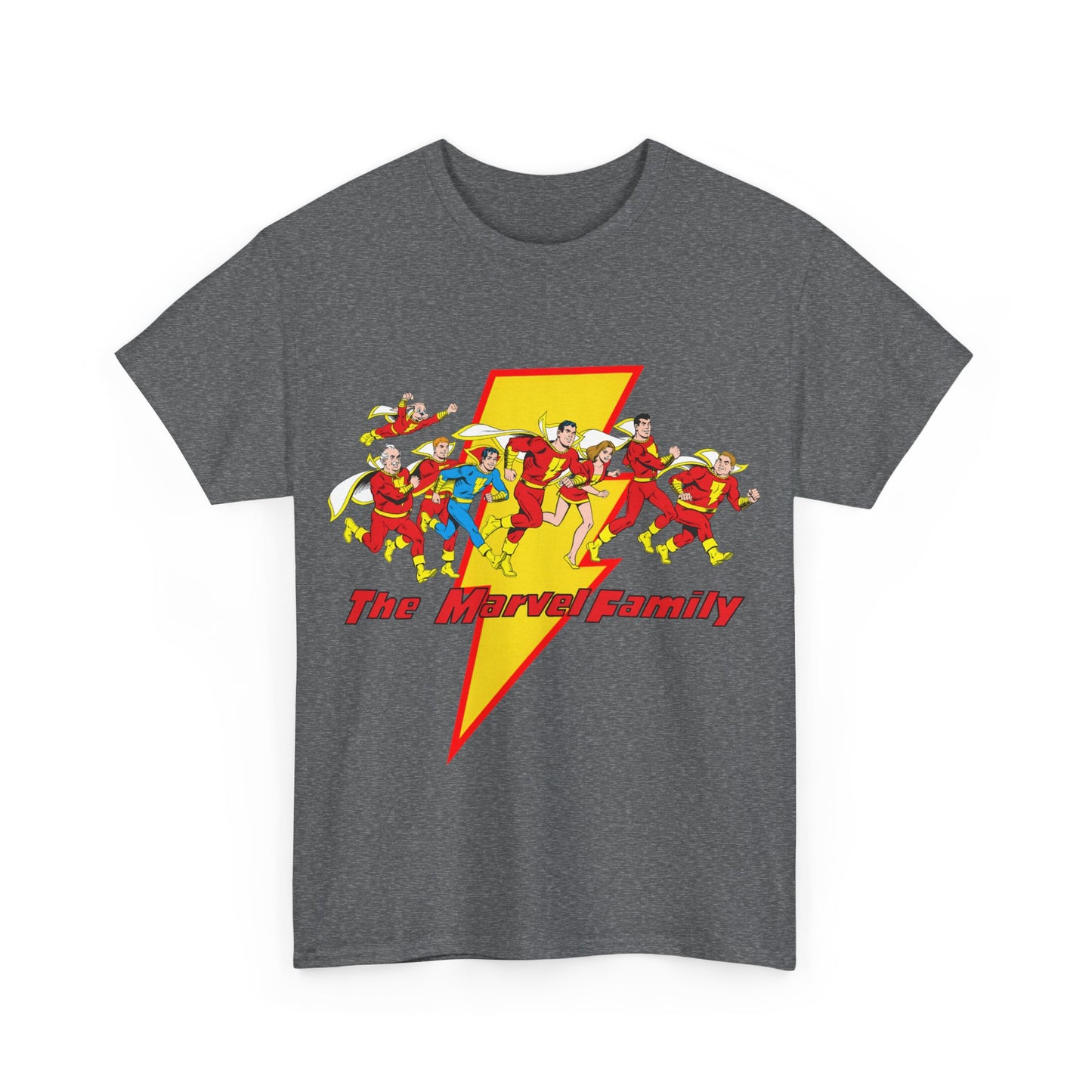 Marvel Family T-Shirt - Shazam - DC Comics - Mary Marvel, Hoppy the Marvel Bunny, Uncle Marvel, Captain Marvel Jr - DC Who's Who Art