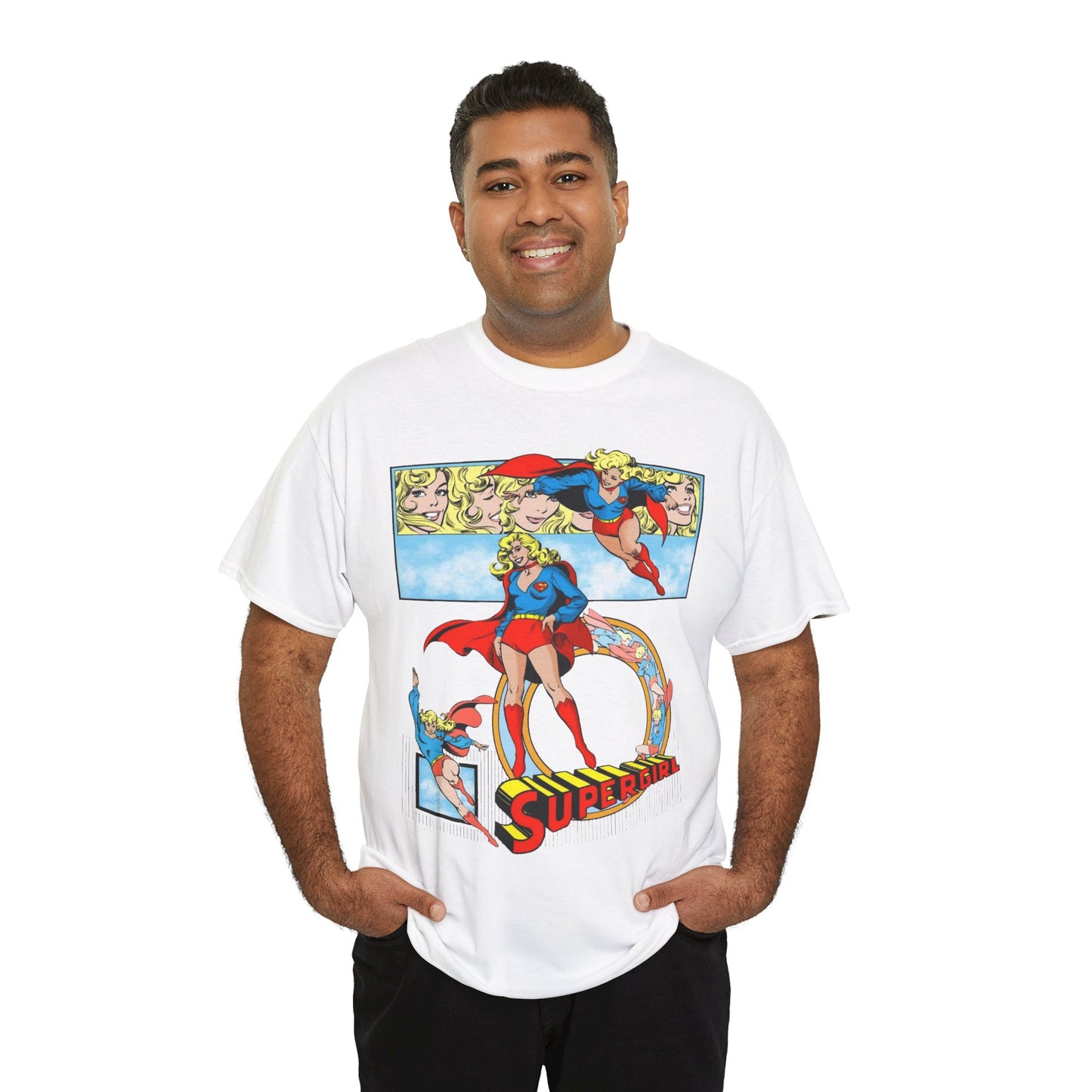 Supergirl T-Shirt - Krypton, Superman, Kara, Kandor - DC Comics - 1980s Art - Style Guide - Superman's Cousin