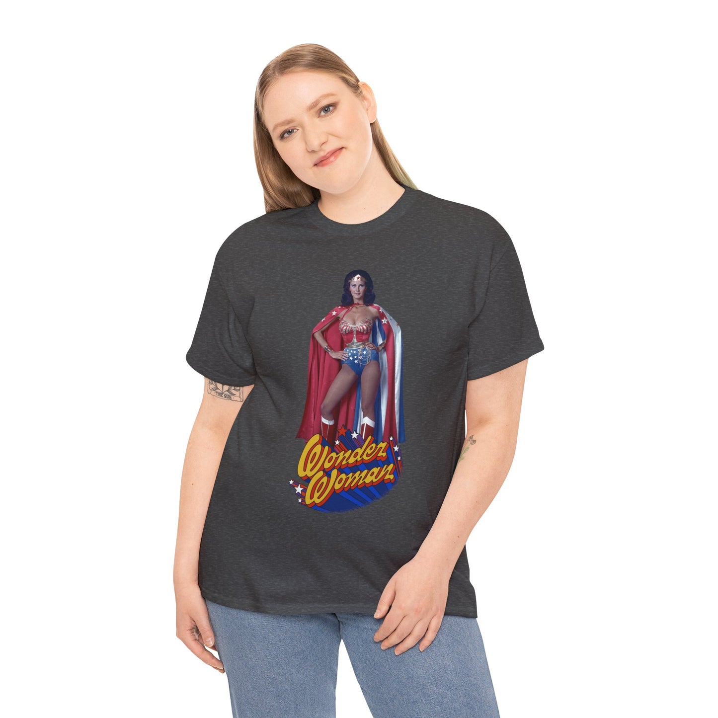 Wonder Woman T-Shirt - Lynda Carter - DC Comics - 1970s CBS TV Show - Amazons from Paradise Island