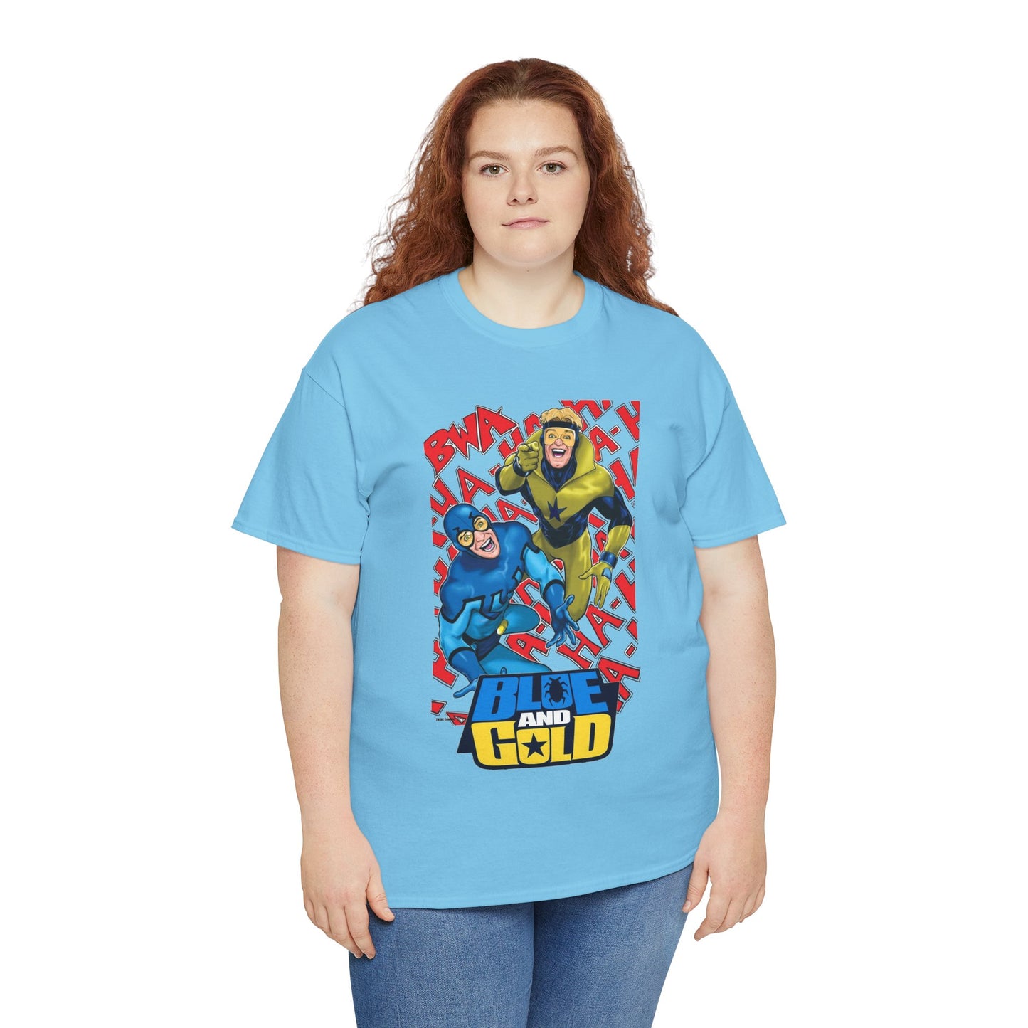 Booster Gold & Blue Beetle T-Shirt - DC Comics - Justice League International Members - Ted Kord