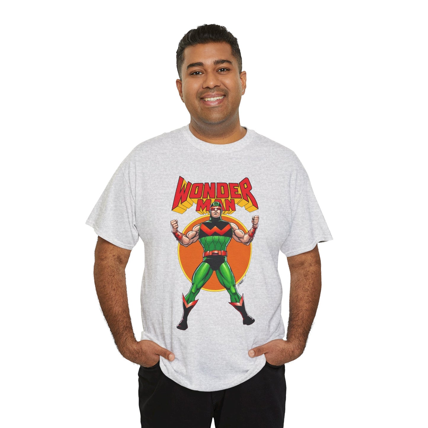 Wonder Man T-Shirt - Classic George Perez Art - Simon Williams, Avengers Member - Popular Marvel Comics Character