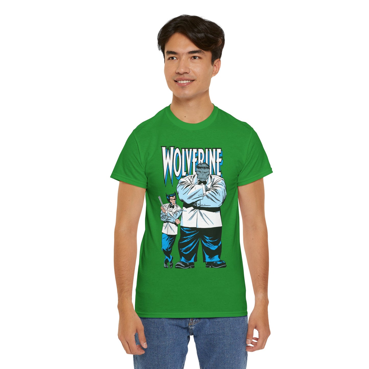 Wolverine & Hulk T-Shirt - Patch & Joe Fix-It - John Buscema Art - Logan in Madripoor - X-Men Character in Solo Adventure - Marvel Comics