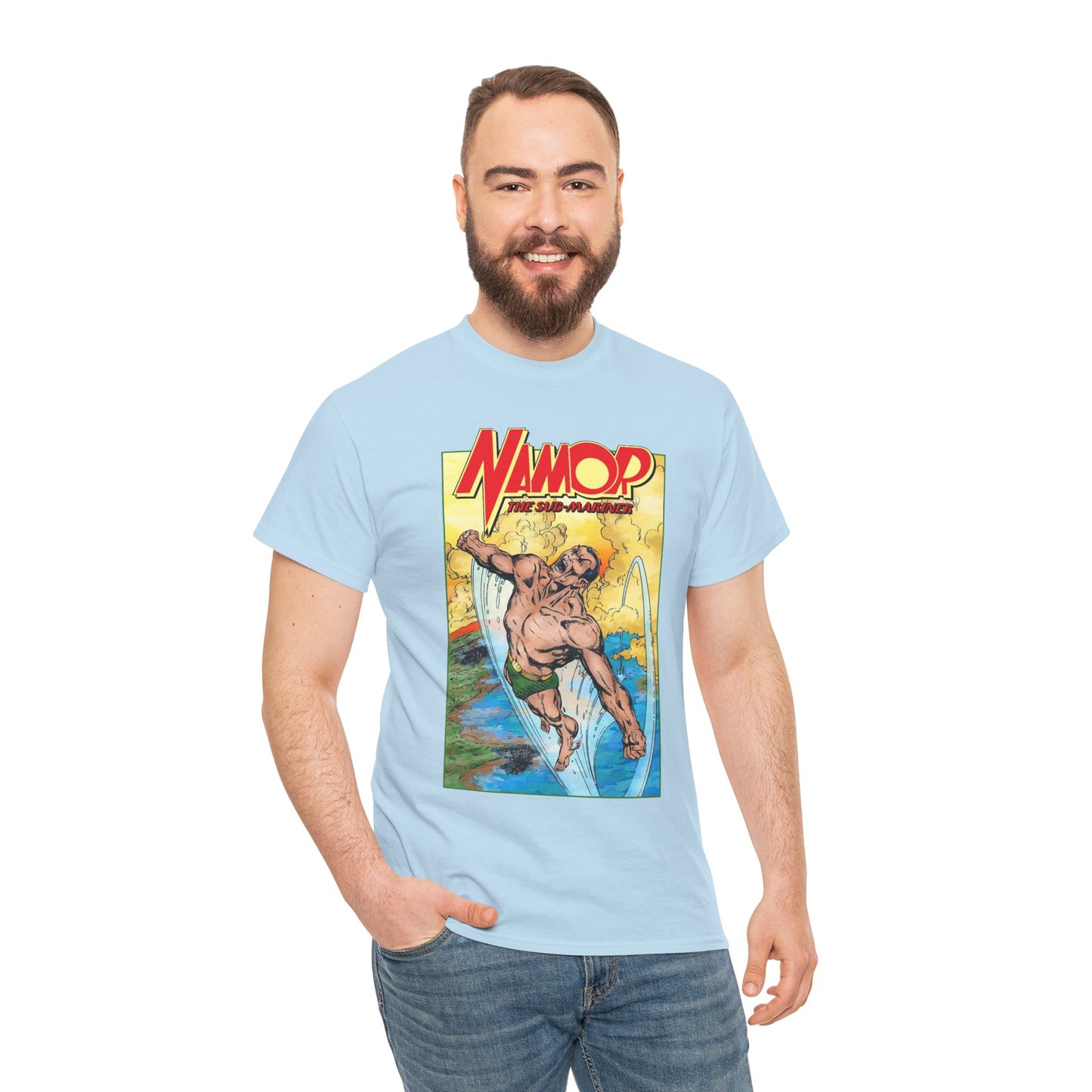 Namor T-Shirt - John Byrne Art - The Sub-Mariner - Marvel Comics 1980s Series - King of Atlantis