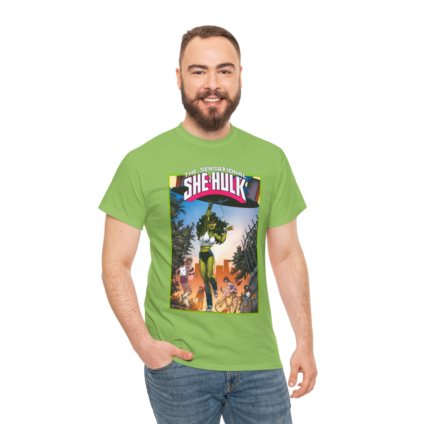 Sensational She-Hulk T-Shirt -John Byrne Poster Art - Jennifer Walters, Hulk's Cousin - Marvel Comics