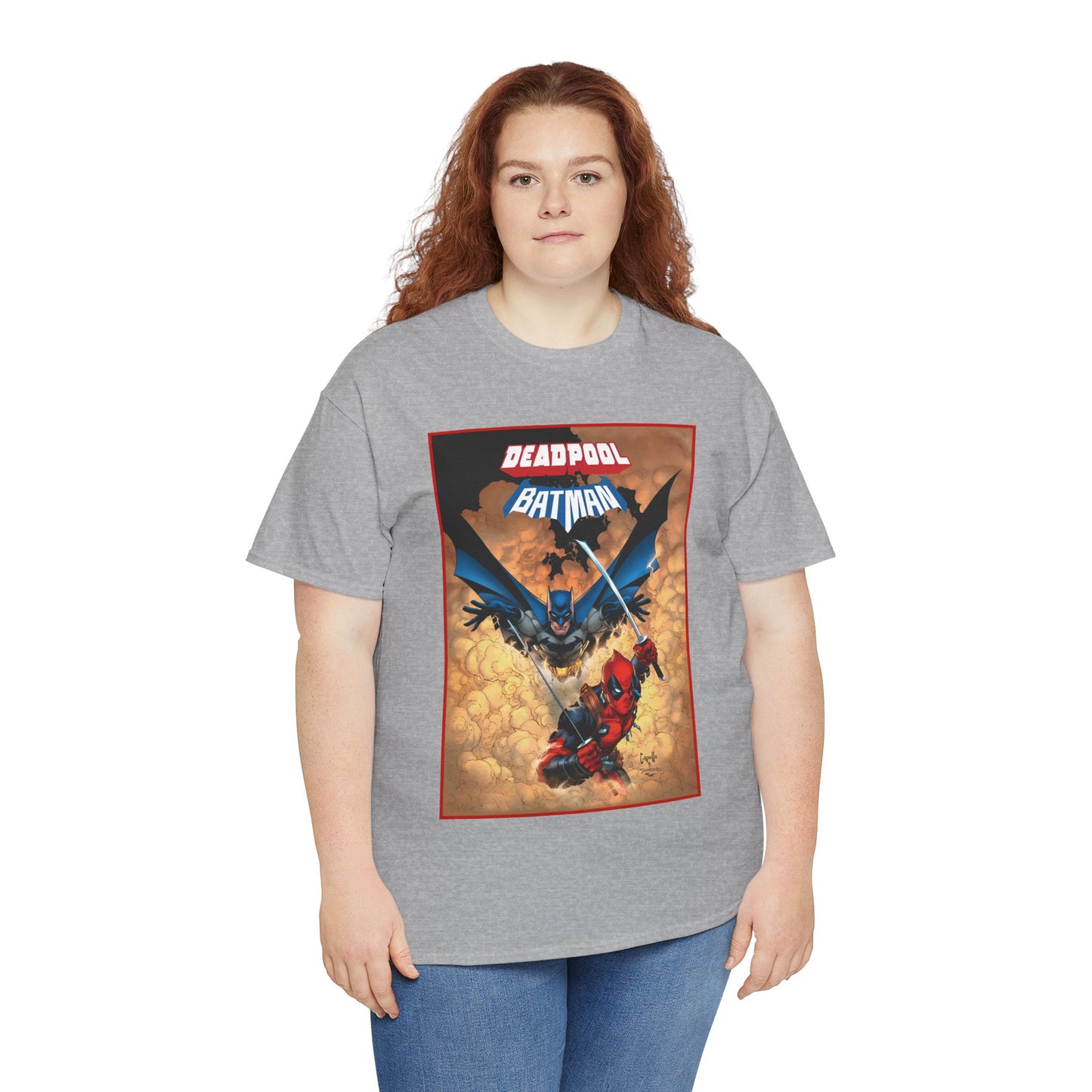 Deadpool & Batman T-Shirt - Greg Capullo Art - DC & Marvel Comics - Crossover - Slade Wilson, Bruce Wayne - 2025
