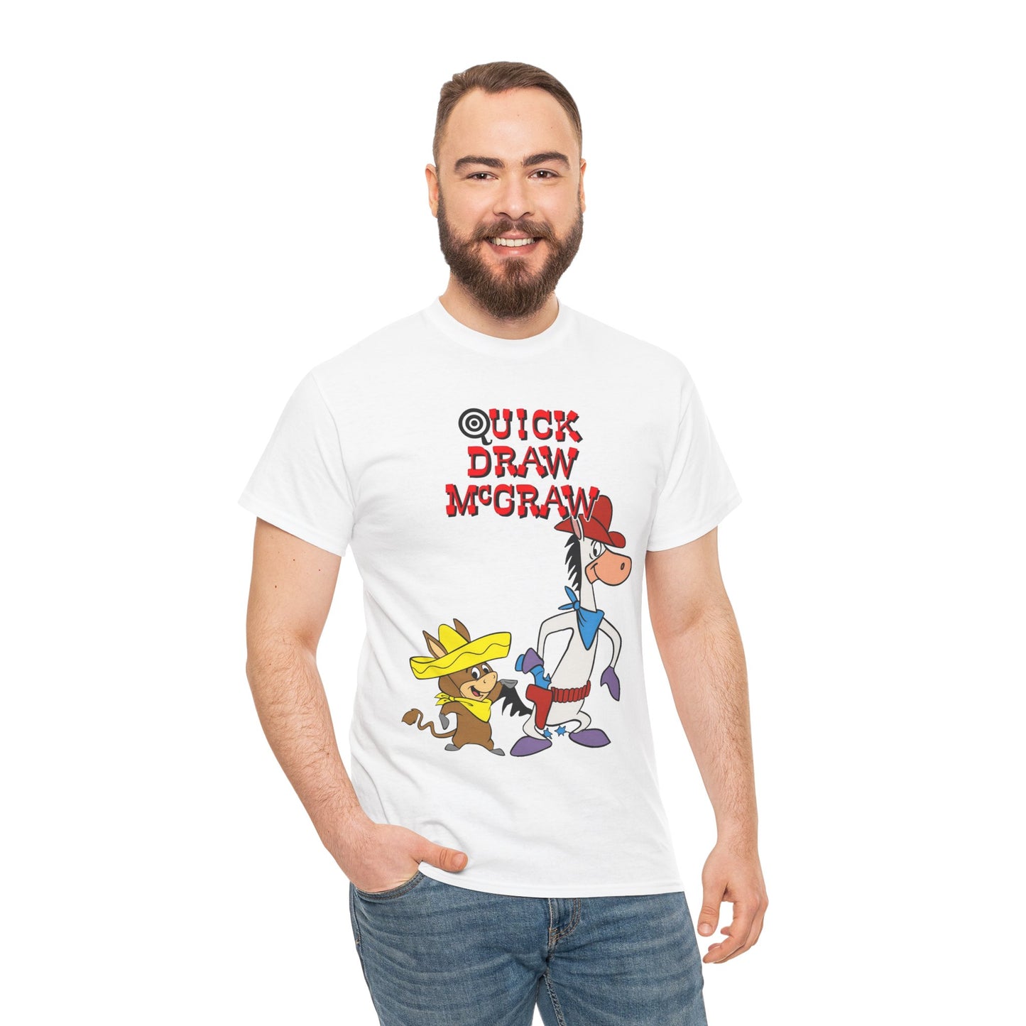 Quick Draw McGraw T-Shirt - Baba Looey - Hanna-Barbera Cartoon - Popular 1960s TV Animation