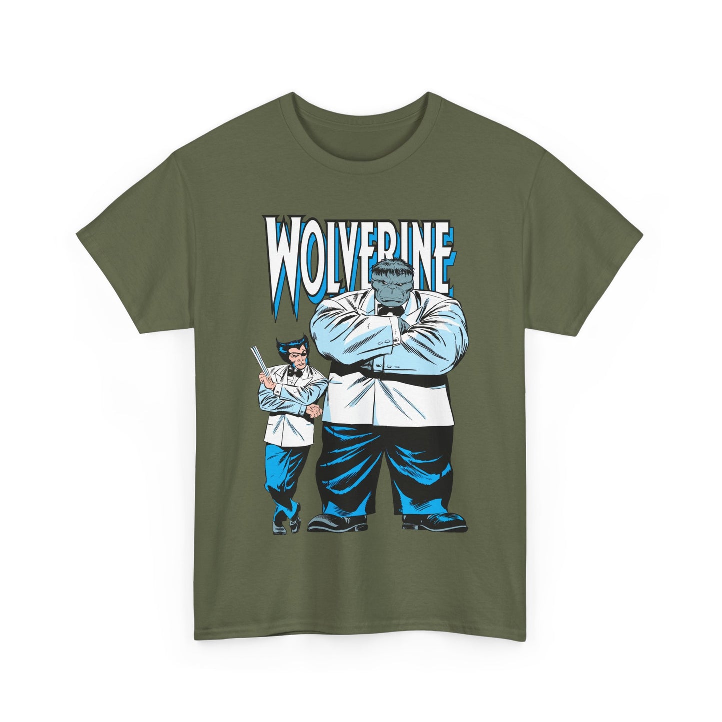 Wolverine & Hulk T-Shirt - Patch & Joe Fix-It - John Buscema Art - Logan in Madripoor - X-Men Character in Solo Adventure - Marvel Comics