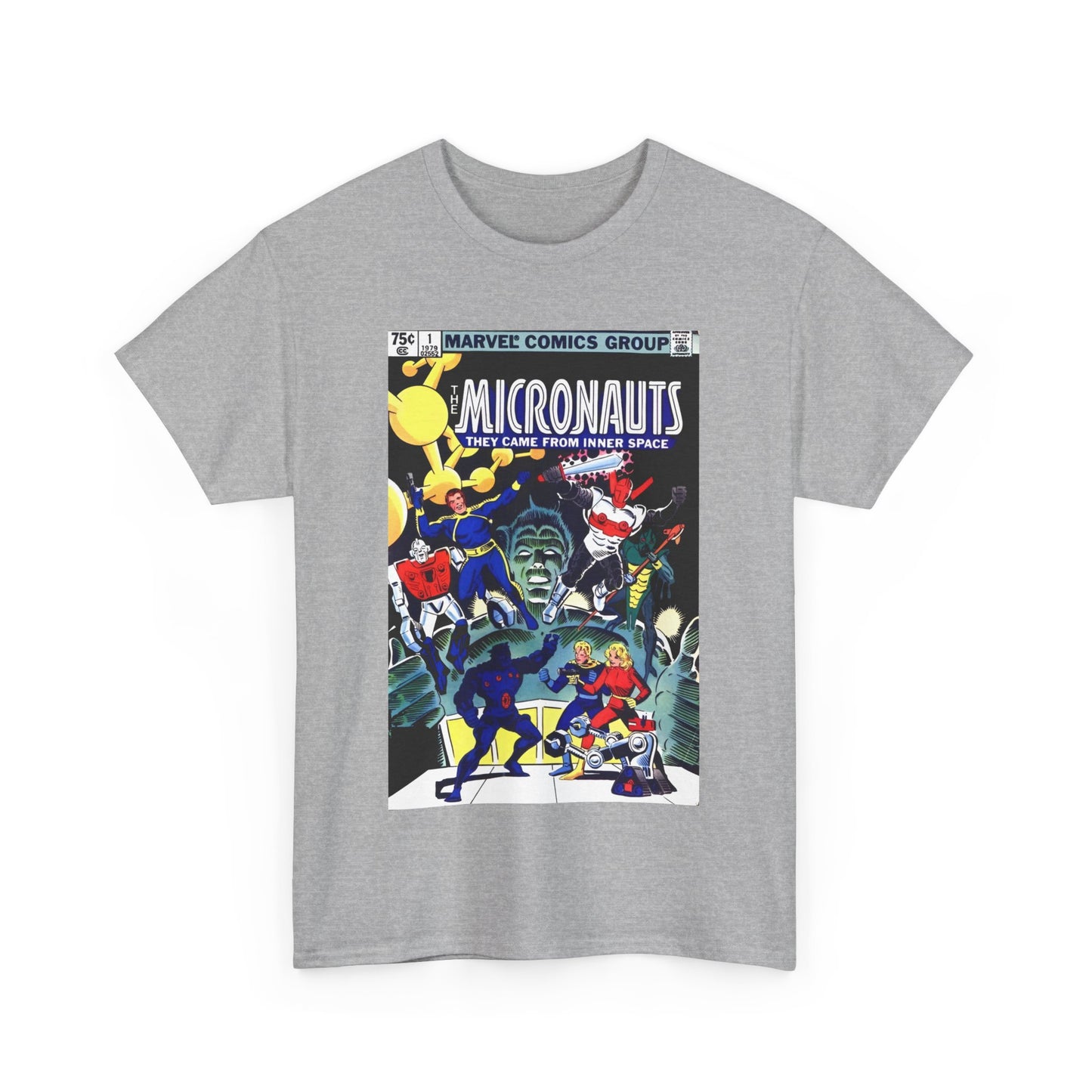 Micronauts T-Shirt - Annual #1 Cover Art - Marvel Comics - Arcturus Rann, Biotron, Marionette, Microtron, Bug, Acroyear