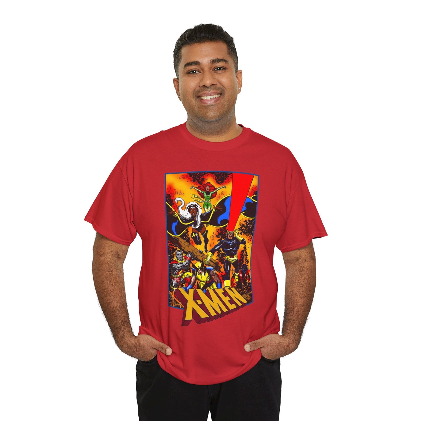 X-men T-Shirt - John Byrne Art - Phoenix, Wolverine, Cyclops, Storm, Nightcrawler, Colossus - Marvel Comics