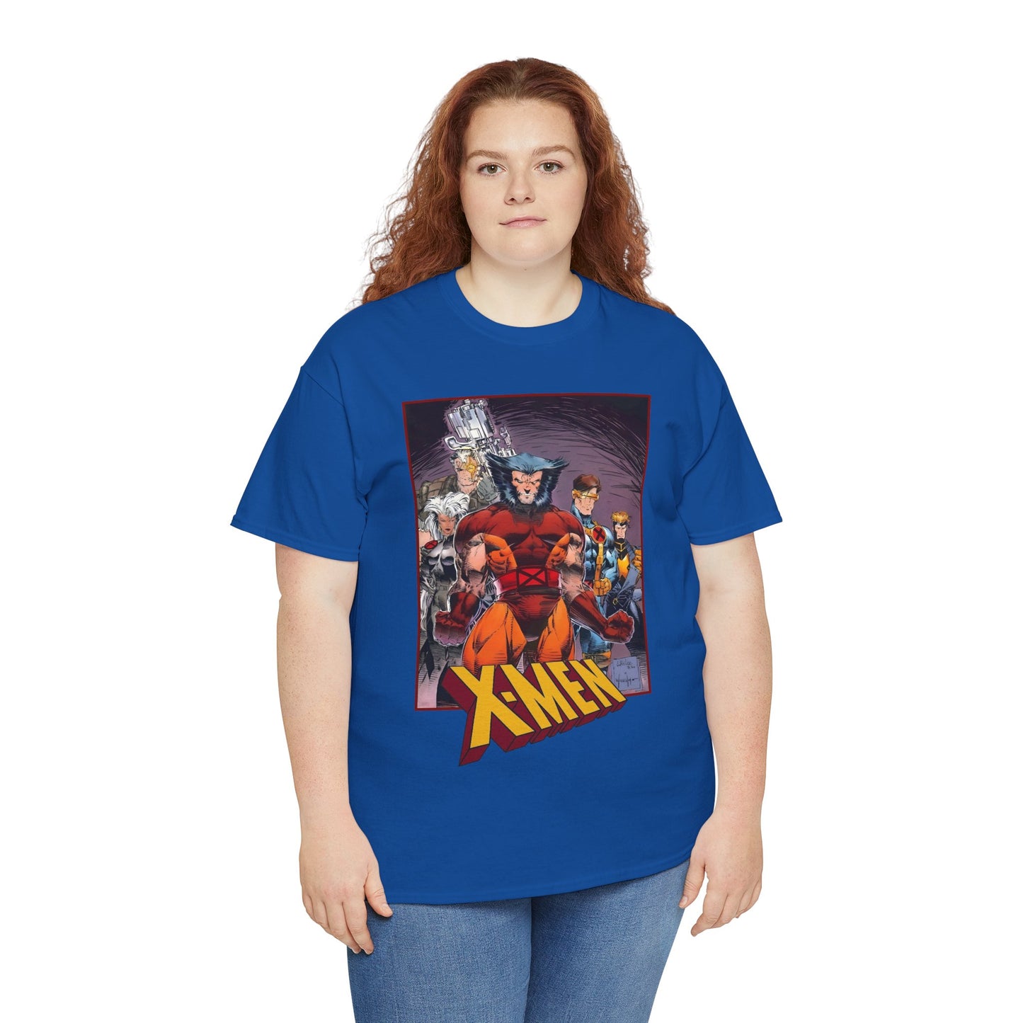 X-Men T-Shirt - While Portacio Art - Wolverine, Cyclops, Storm, Cable, Havok - Marvel Comics