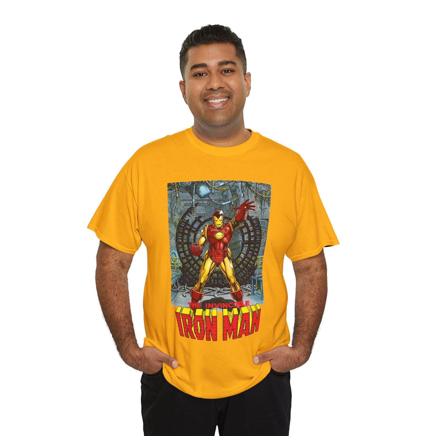 Iron Man T-Shirt - Bob Layton Art - Tony Stark Armor - Avengers Member & Leader - Marvel Comics