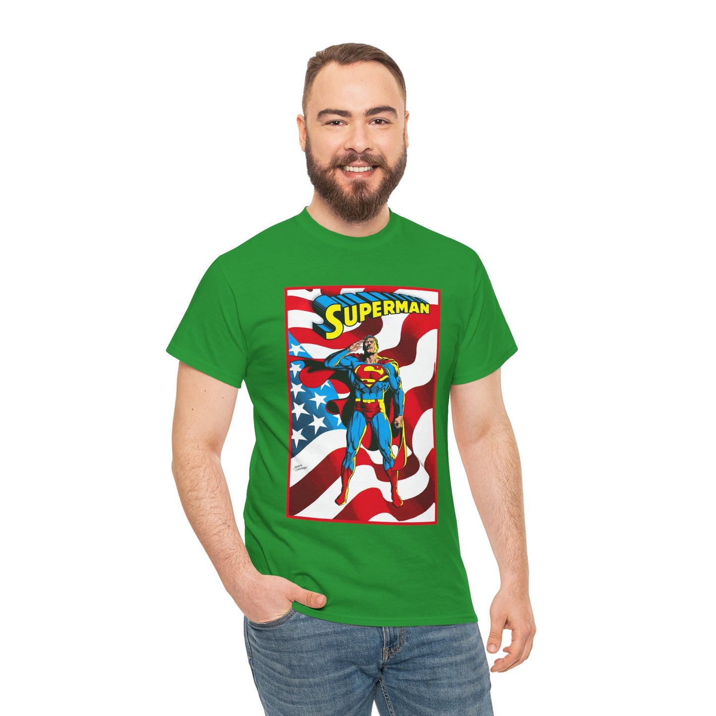 Superman T-Shirt - Jerry Ordway Art - Man of Steel, Metropolis - DC Comics