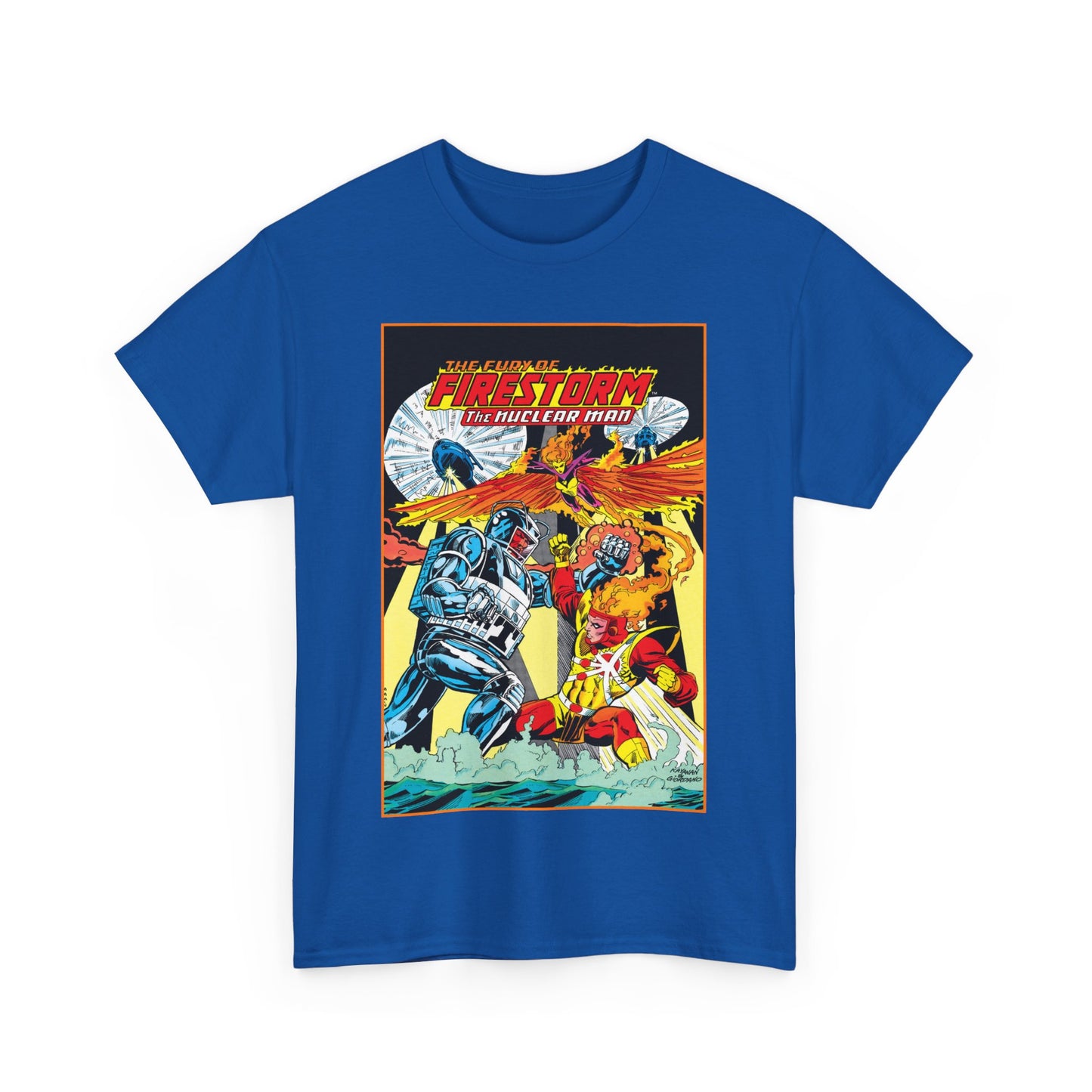 Fury of Firestorm T-Shirt - DC Comics - Firehawk, Tokamak - Annual #1 Art