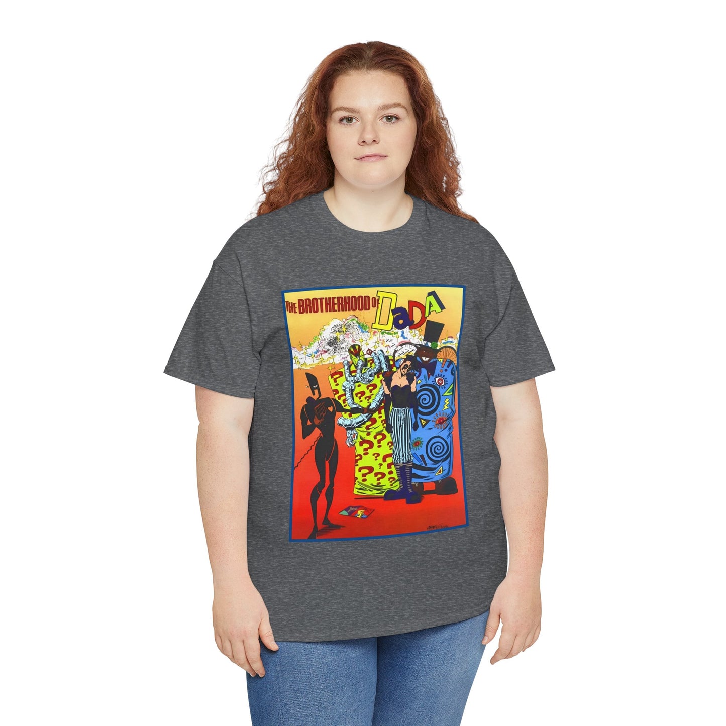 Brotherhood of Dada T-Shirt - Doom Patrol Foes - Mr Nobody, Quiz, Frenzy - DC Comics, Vertigo Comics - Grant Morrison Stories