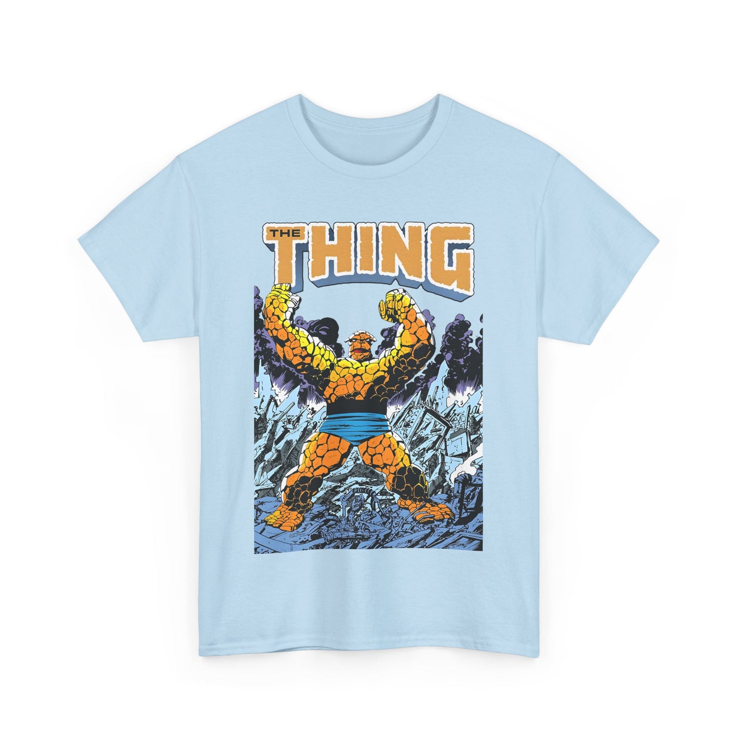 The Thing T-Shirt - John Byrne Art - Member of the Fantastic Four - Marvel Comics 1980s - Ben Grimm
