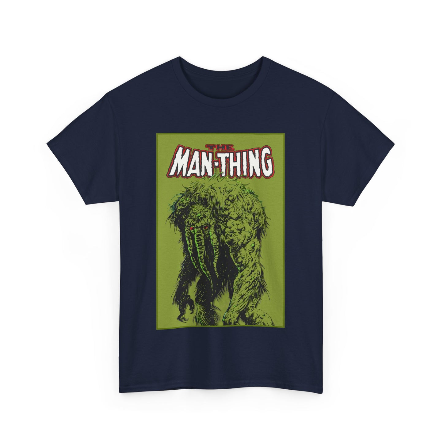 Man-Thing T-Shirt - Marvel Comics - Whatever Knows Fear Burns At The Touch - Swamp Monster