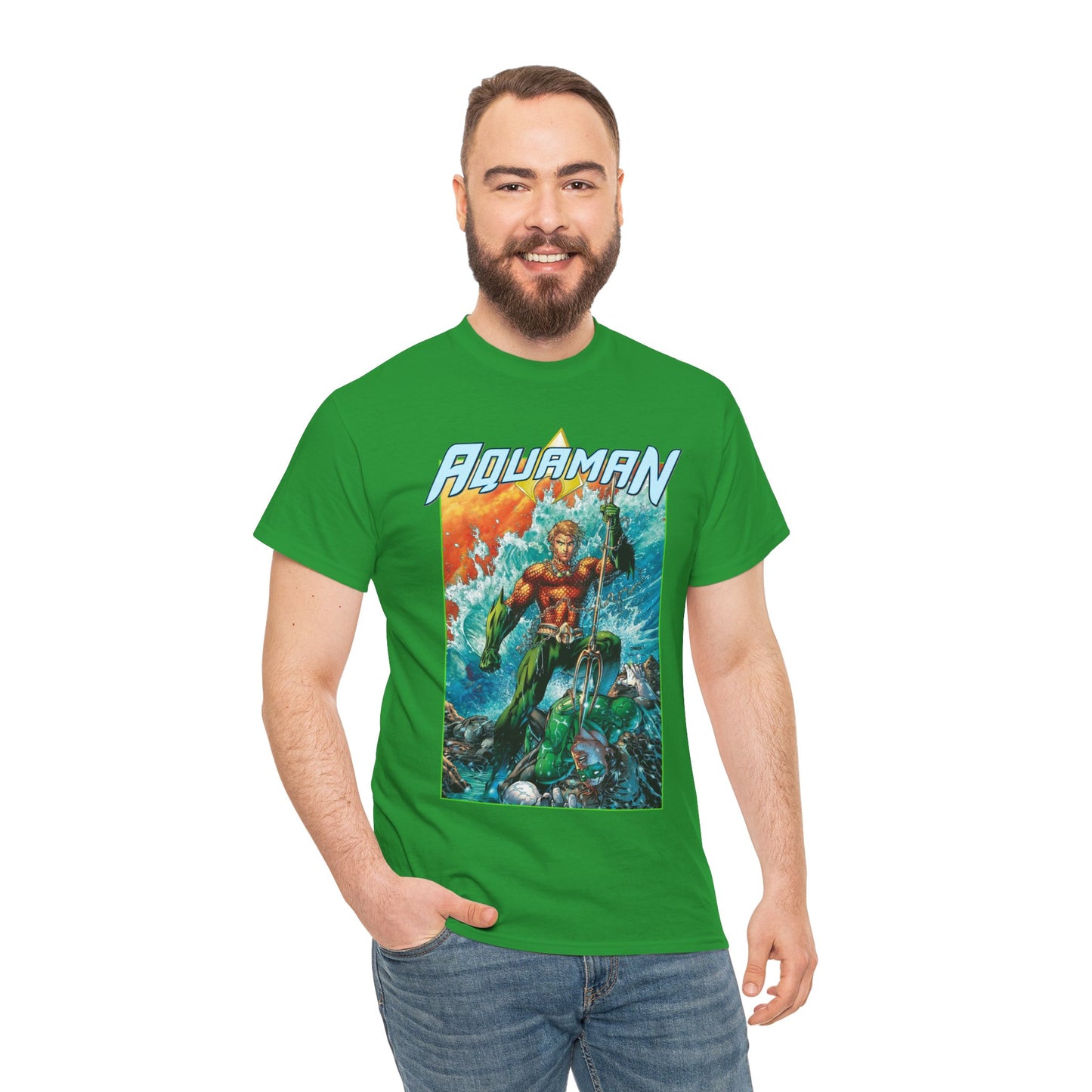 Aquaman T-Shirt - Jim Lee Art - DC New 52 - Arthur Curry, King of Atlantis - DC Comics