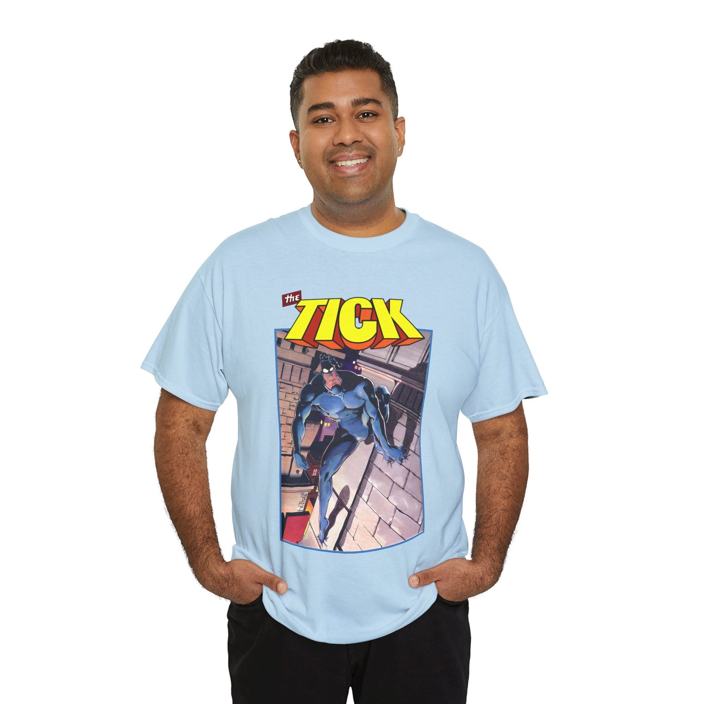 The Tick T-Shirt - Ben Edlund Creation - Popular 1980s Superhero