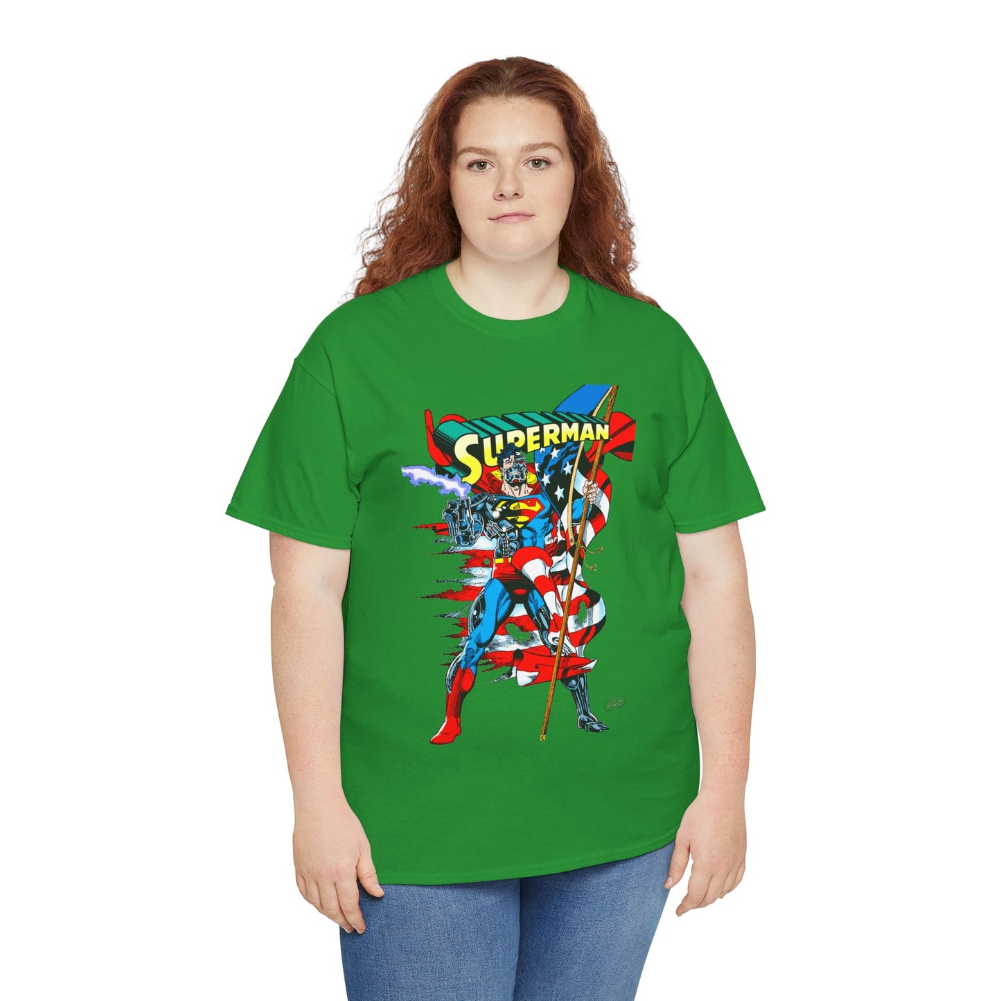 Cyborg Superman T-Shirt - Dan Jurgens Art - Reign of the Supermen Enemy - 1990s Storyline After the Death of Superman - DC Comics
