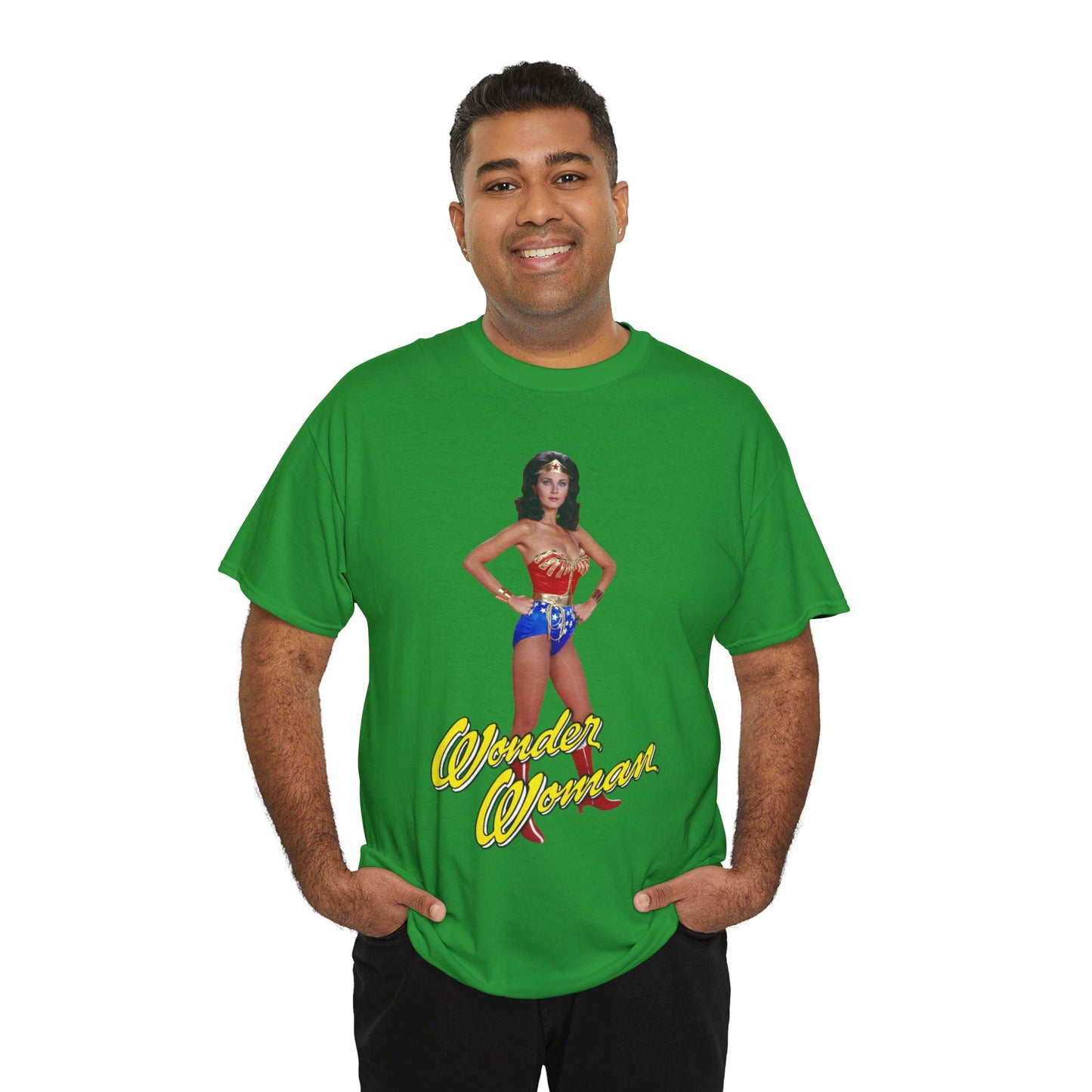Wonder Woman T-Shirt - Lynda Carter - Popular 1970s CBS TV Show - DC Comics Character - Diana Prince, Paradise Island