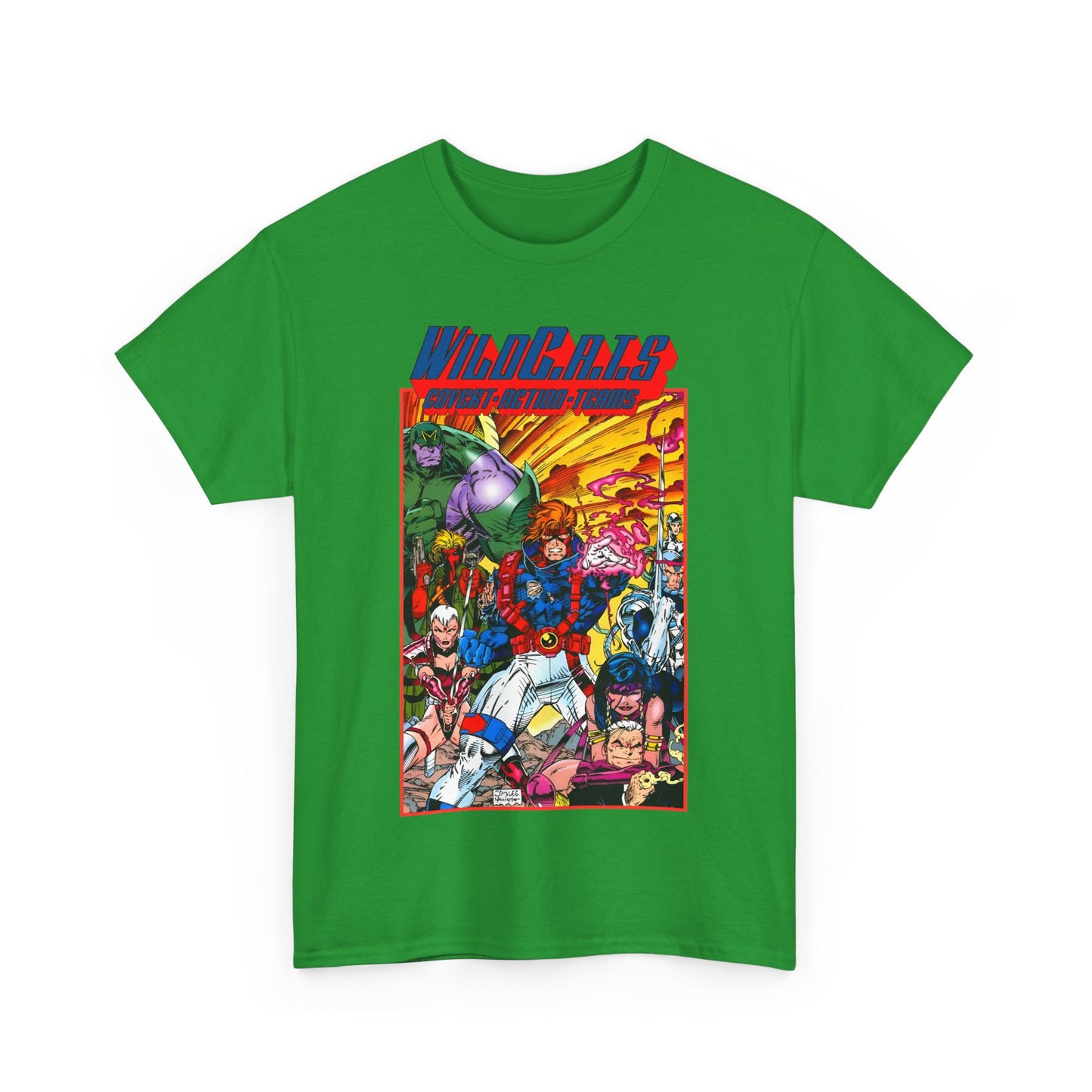Wildcats T-Shirt - Jim Lee Art - WildC.A.T.s: Covert Action Teams - Spartan, Voice, Grifter, Zealot, Emp - Image/Wildstorm/DC Comics